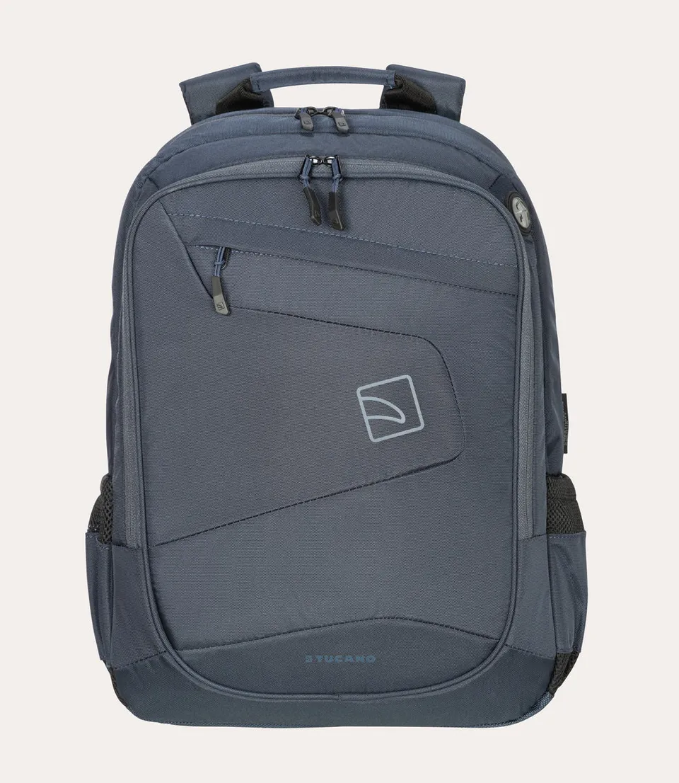 Tucano Lato Rucksack 17 Zoll Blau Laptopfach recycelt