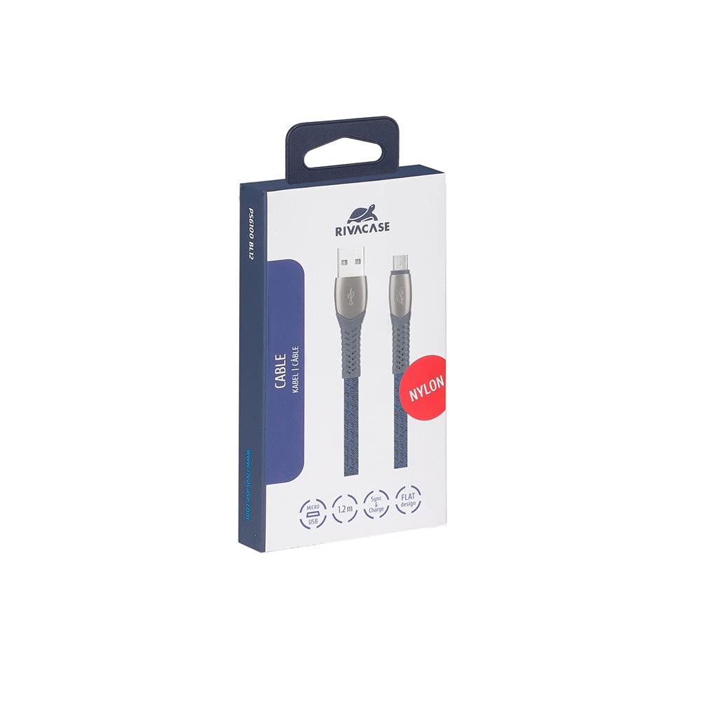 RIVACASE RIVAPOWER PS6102 USB-C Kabel Flach Nylon Schnellladen