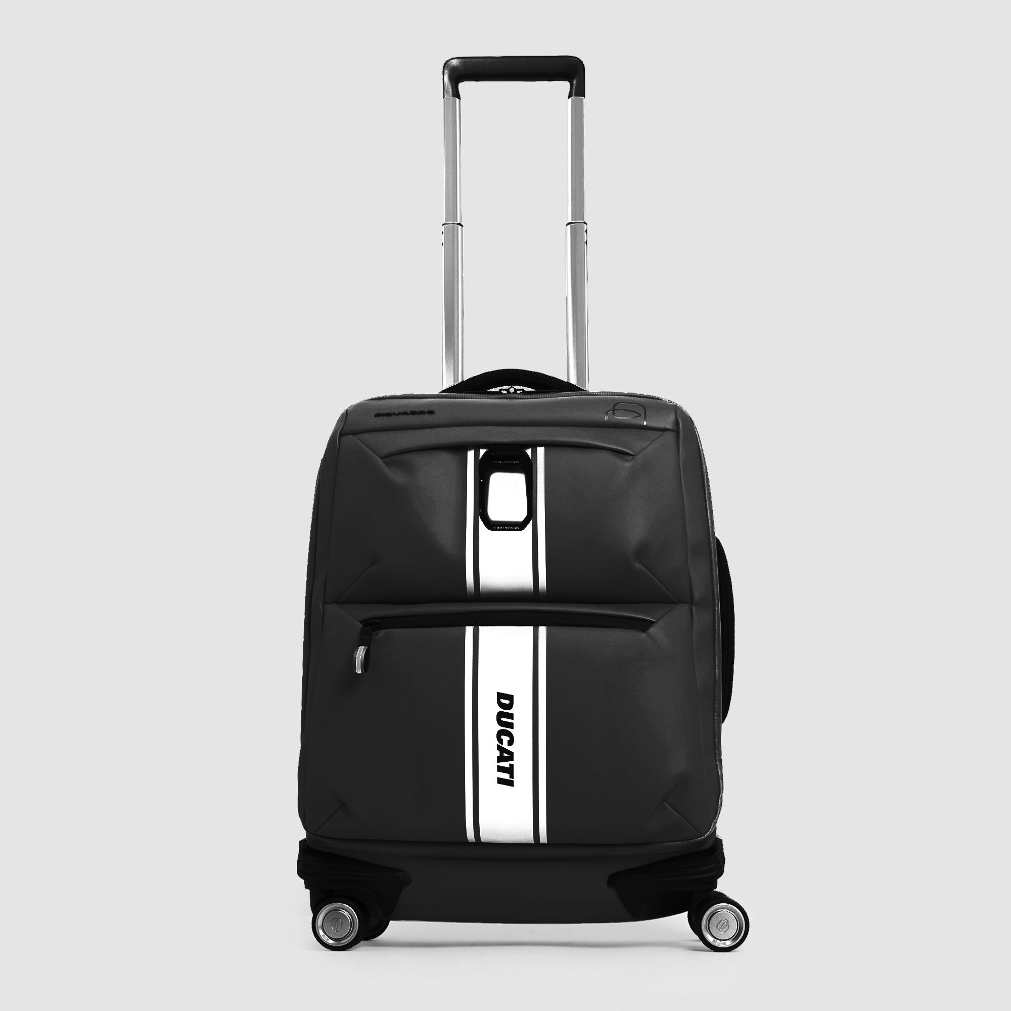 Piquadro x Ducati Cabin Trolley Slim Schwarz 15,6 Zoll