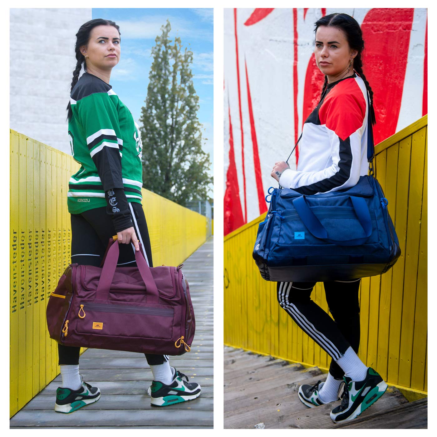Rivacase Galapagos Sporttasche 35L mit Schuhfach wasserabweisend