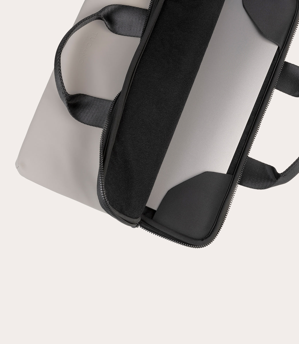 Tucano Gommo Super Slim Laptoptasche Schwarz 14 Zoll wasserdicht