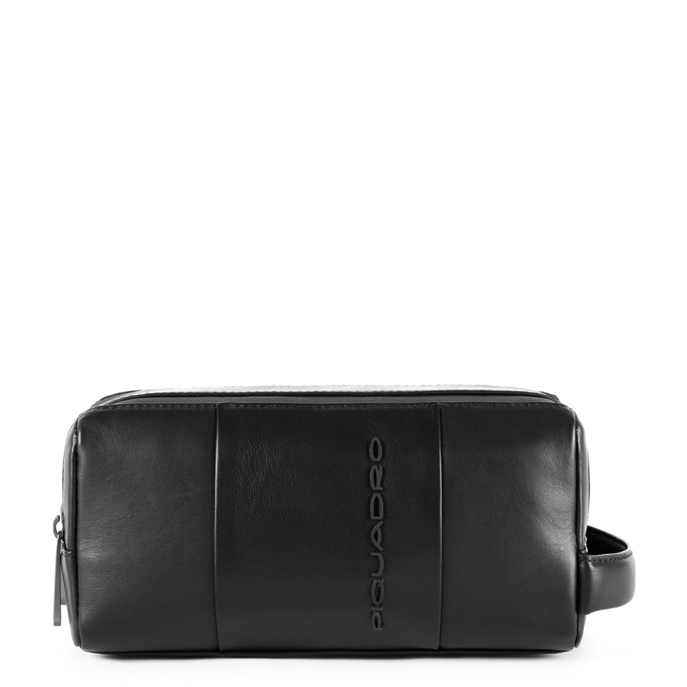 Piquadro PQ-Light Beautycase Herren Leder Schwarz