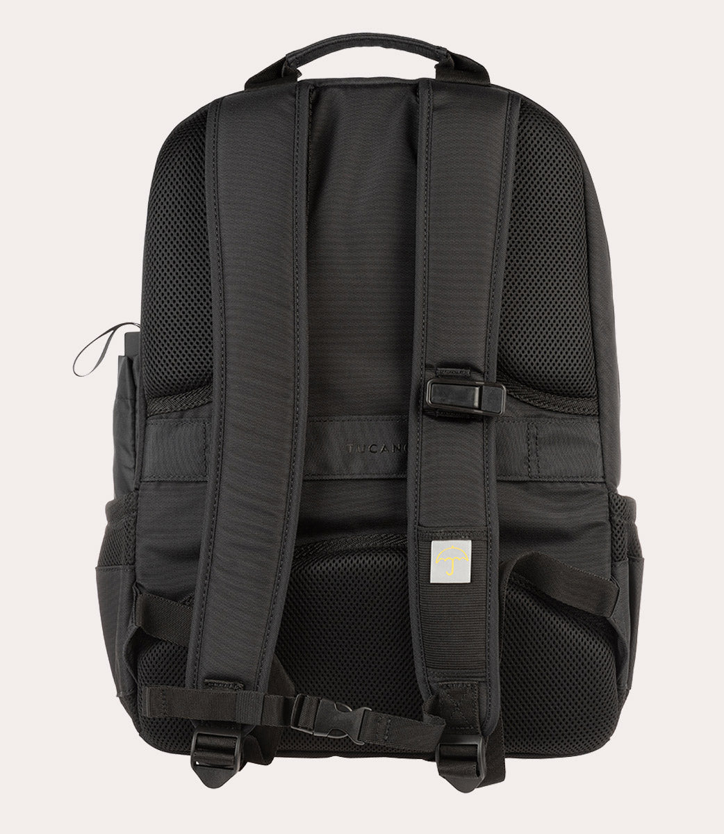 Tucano Zaino Ombrello Rucksack 17 Zoll Schwarz Schirm