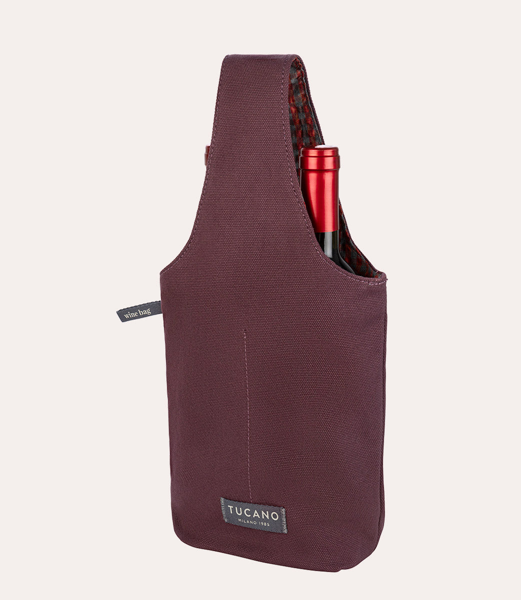 Tucano Kitchen Weintasche 2 Flaschen Canvas Avorio