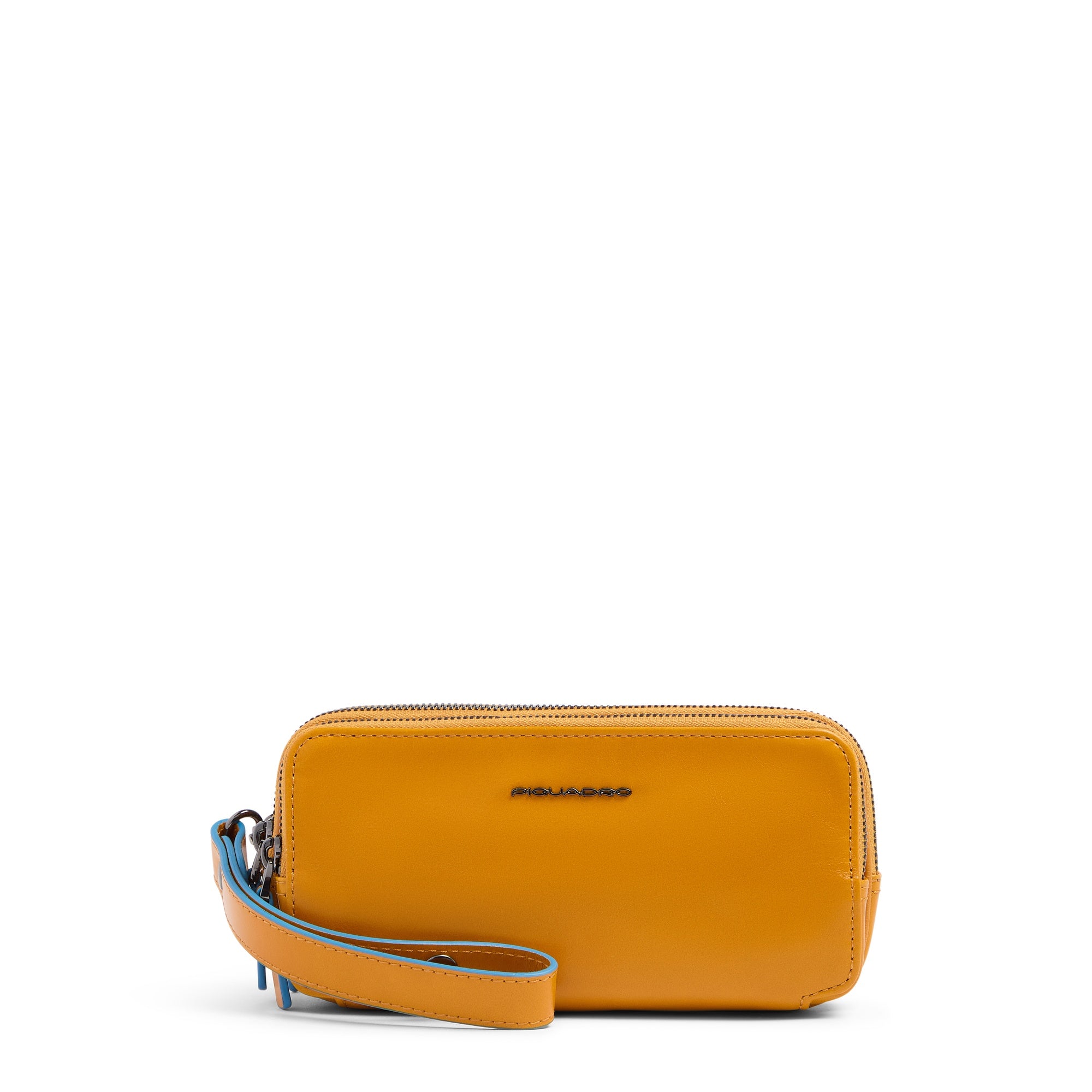 Piquadro Modus Pochette Herren-Clutch Leder Blau RFID-Schutz