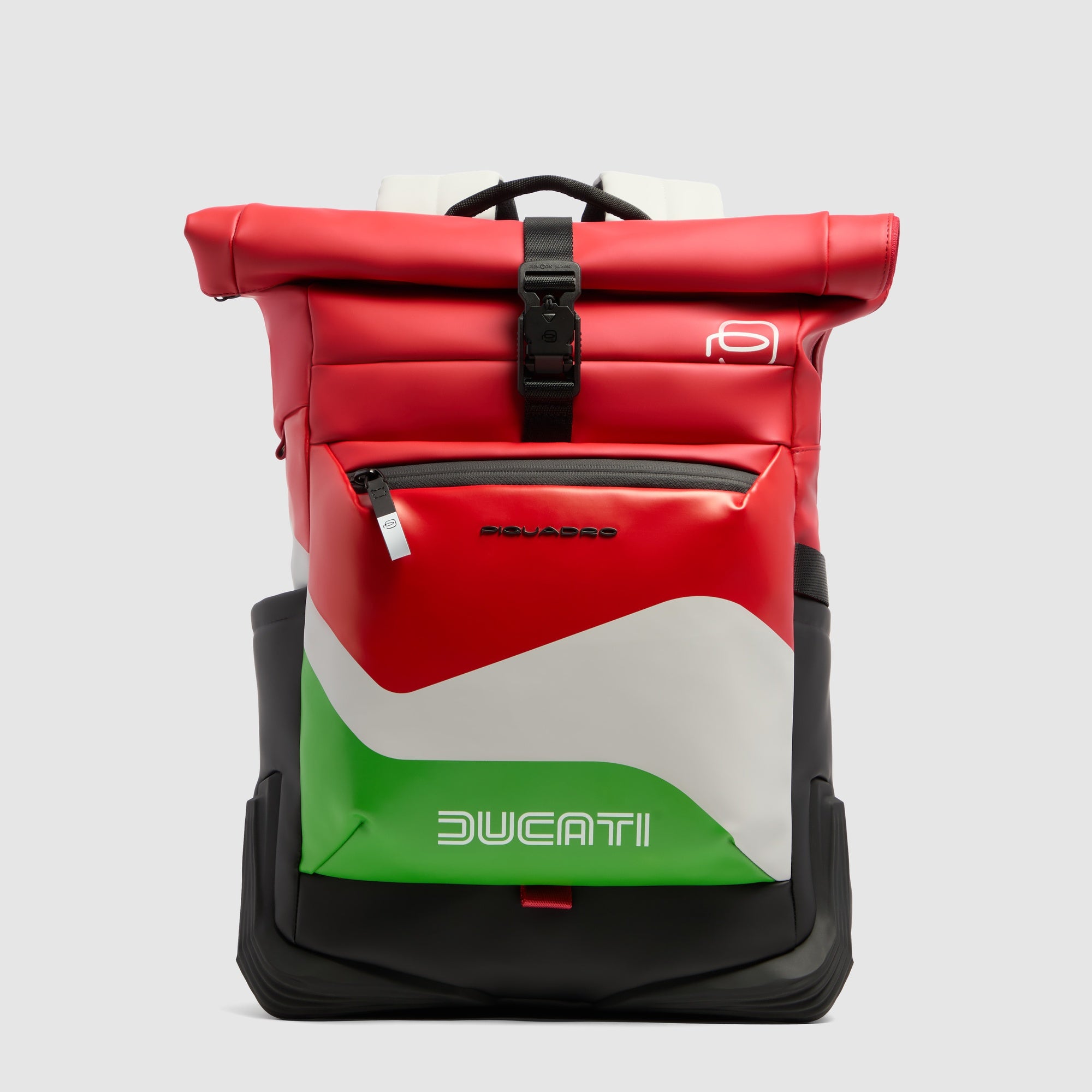Piquadro x Ducati 100 Roll-top Rucksack Laptop Schwarz