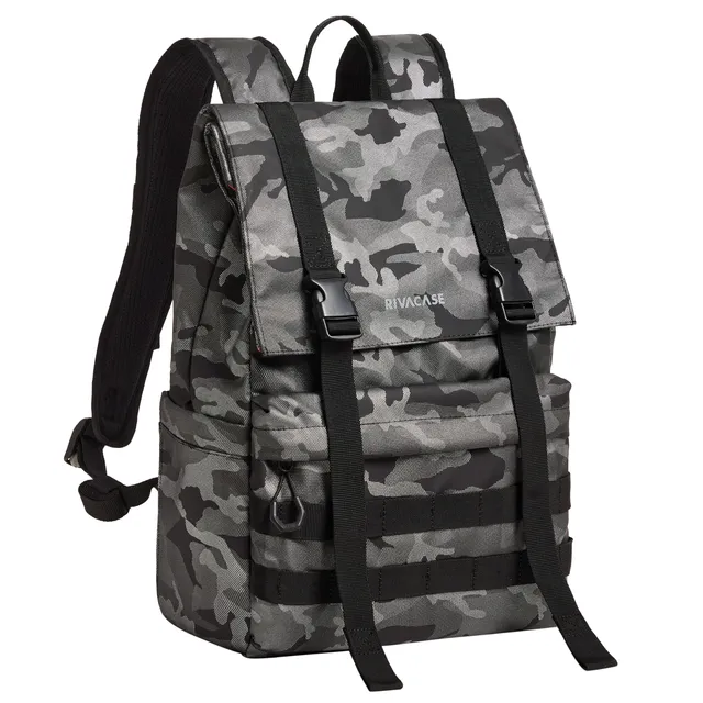 RIVACASE Torngat 7621 Rolltop Rucksack 15L camouflage