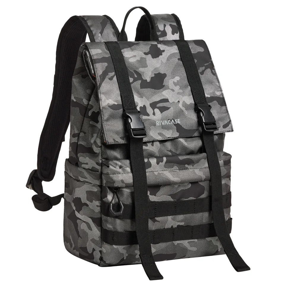 RIVACASE Torngat 7621 Rolltop Rucksack 15L camouflage