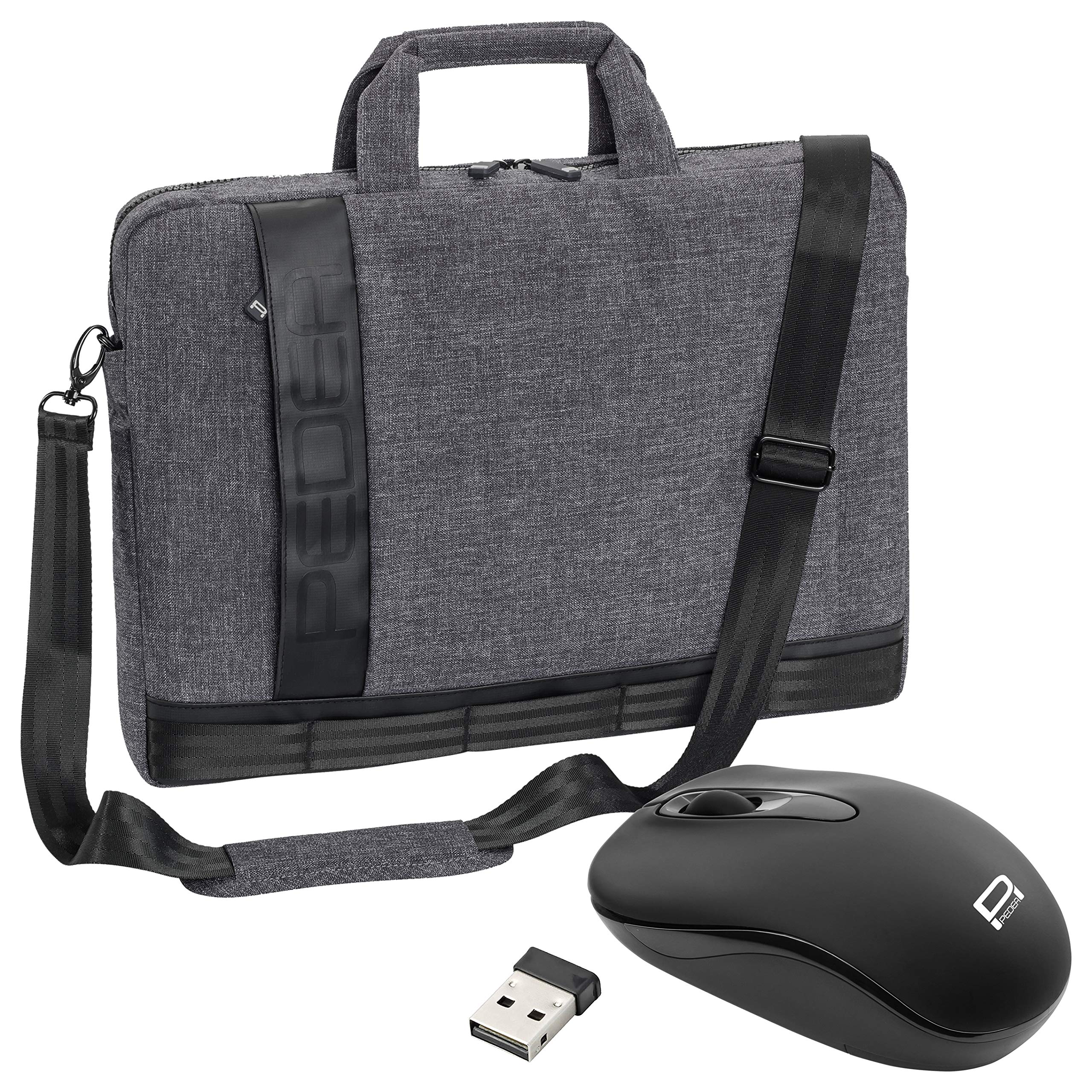 Pedea Fancy 15,6 Zoll Notebooktasche grau mit Maus
