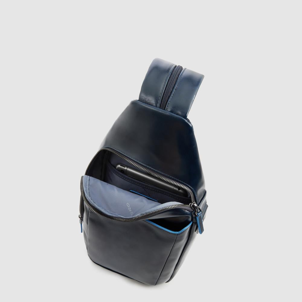 Piquadro Urban Sling Bag Leder iPad Braun RFID