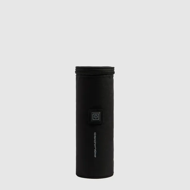 Piquadro Black Square Flaschenhalter Schwarz wärmend