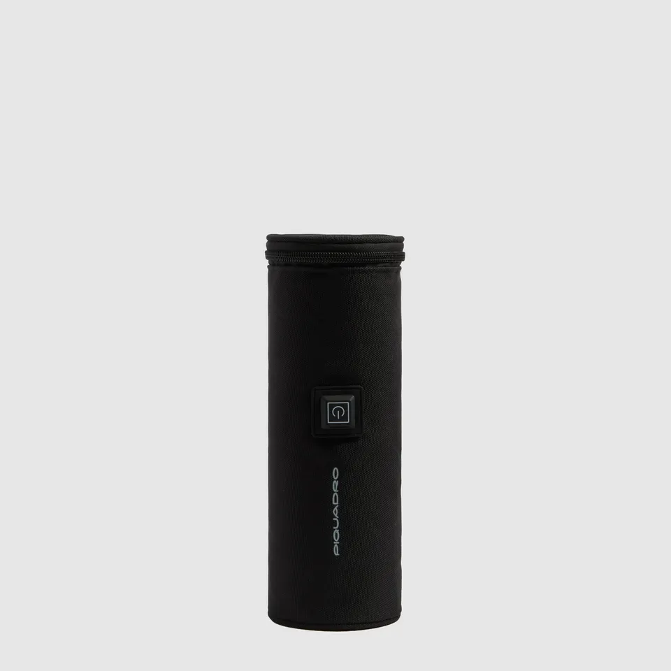 Piquadro Black Square Flaschenhalter Schwarz wärmend