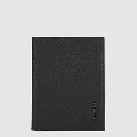 Piquadro Blue Square Reisepasshülle Leder Schwarz RFID