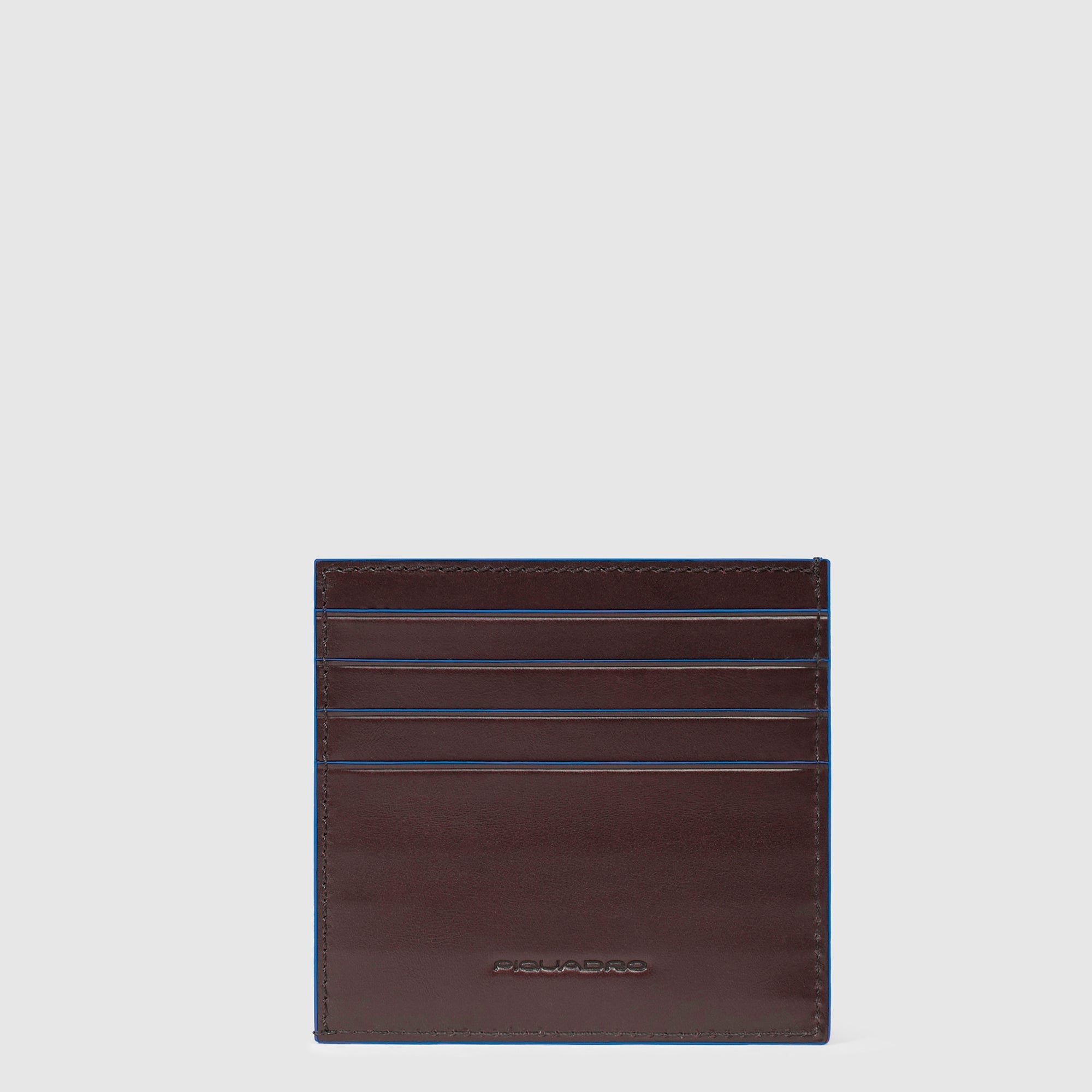 Piquadro Black Square Kartenetui Leder schwarz RFID