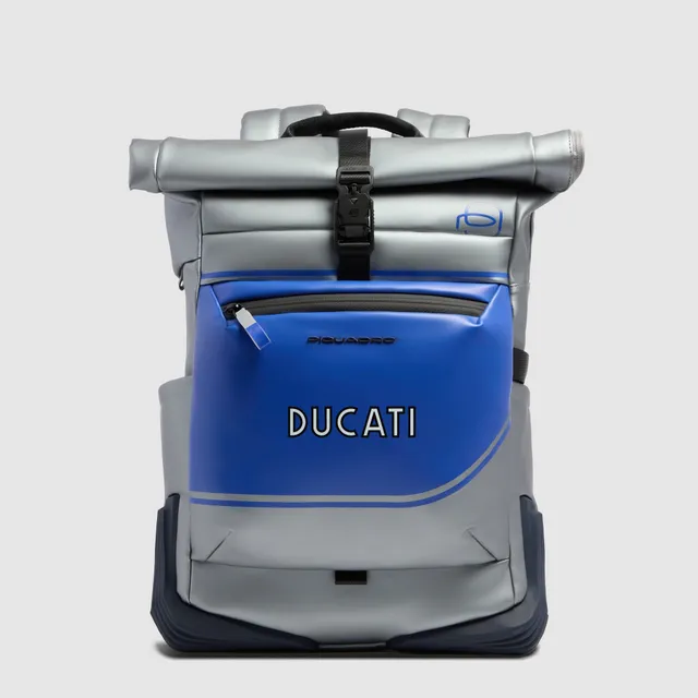 Piquadro x Ducati 100 Roll-top Rucksack Laptop Schwarz