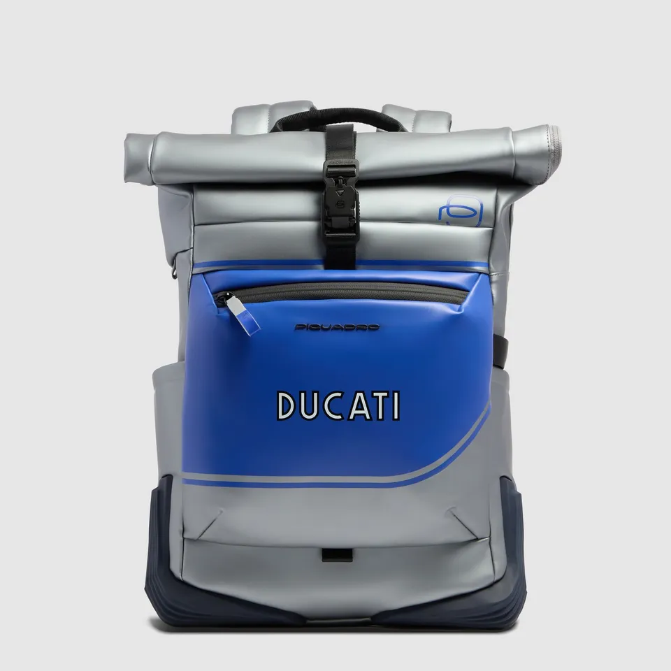 Piquadro x Ducati 100 Roll-top Rucksack Laptop Schwarz