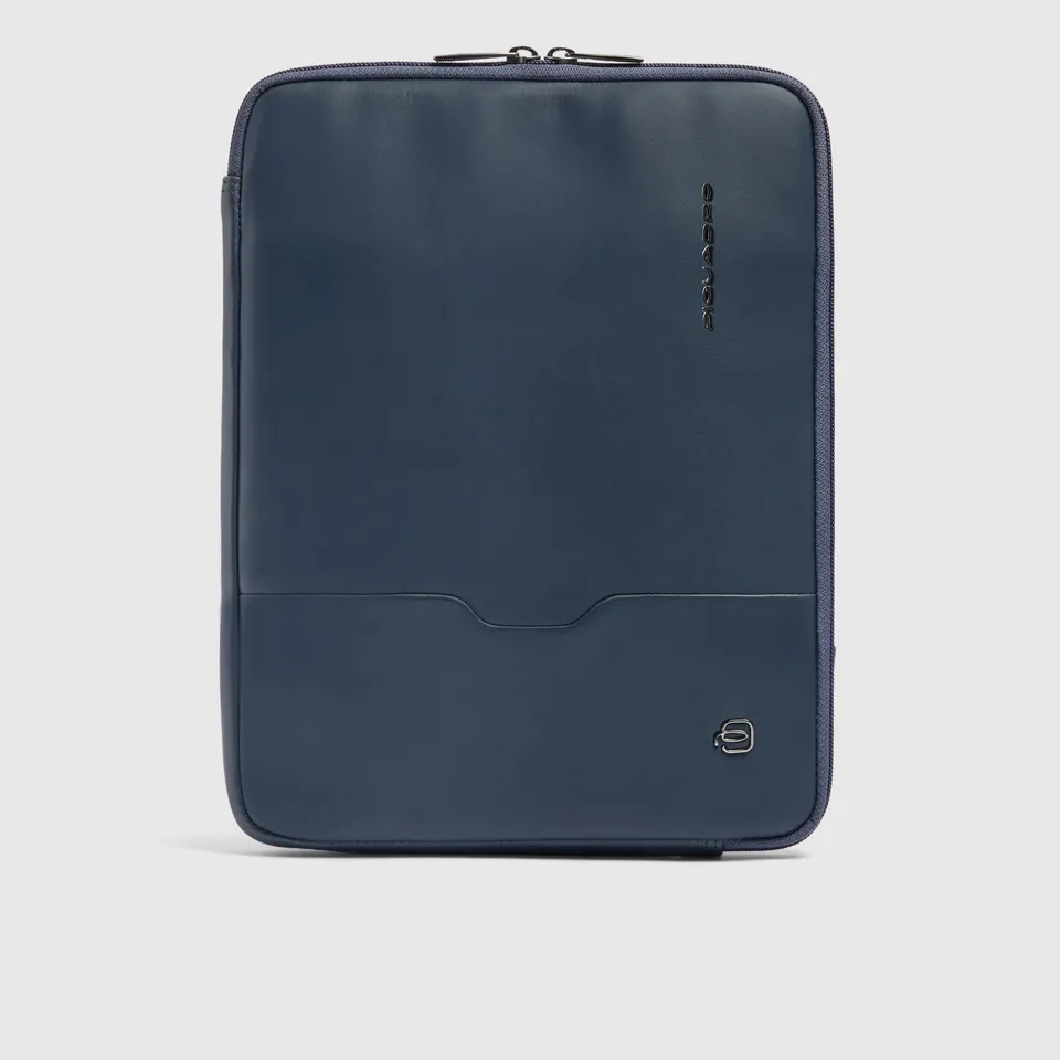 Piquadro Black Square Pochette iPad Pro 12,9 Schwarz Leder