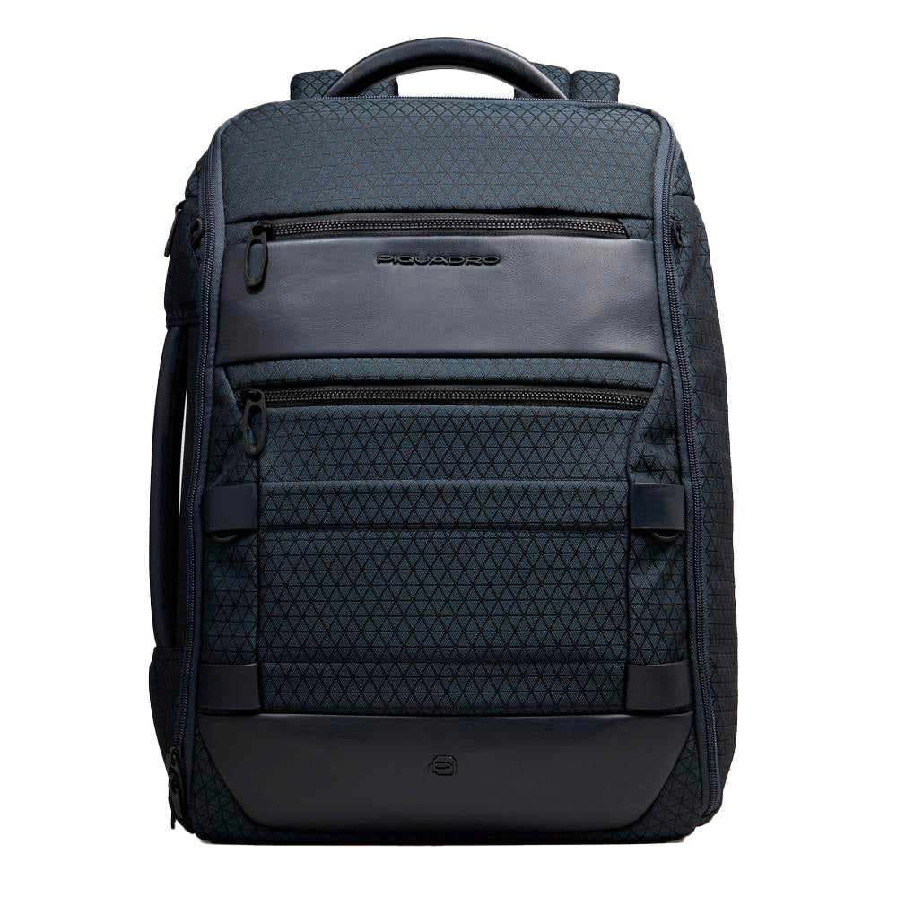 Piquadro Rover Rucksack 17,3 Zoll modular Schwarz