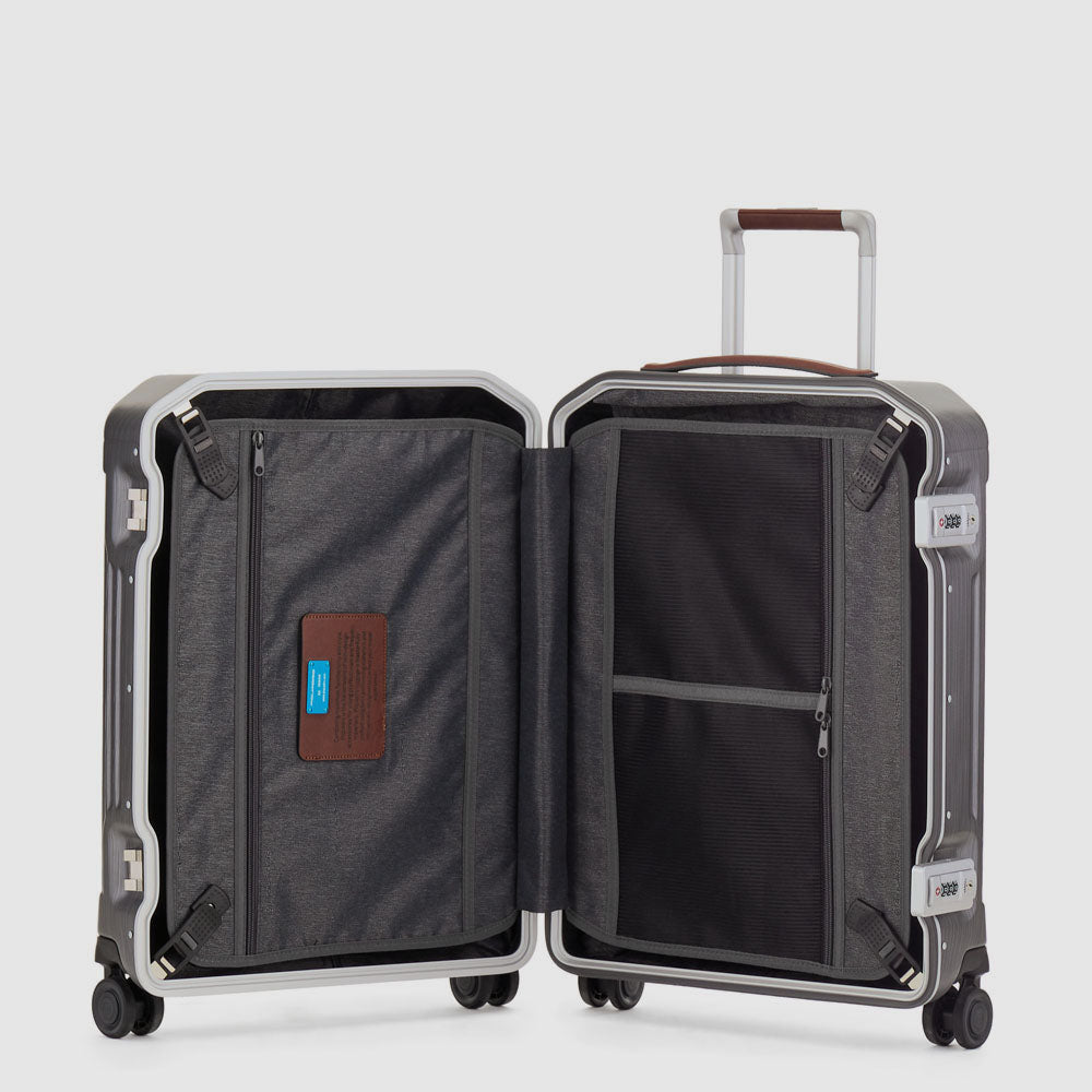 Piquadro PQ-Light Hartschalen-Trolley 4 Rollen Schwarz