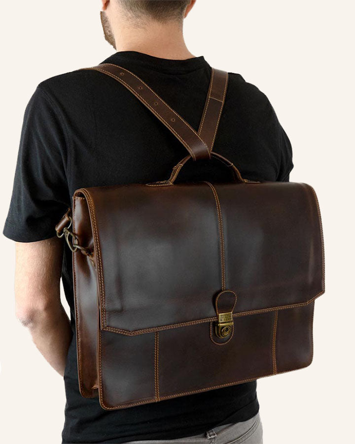 Buckle & Seam Sierra Messenger Umhängetasche Leder Character