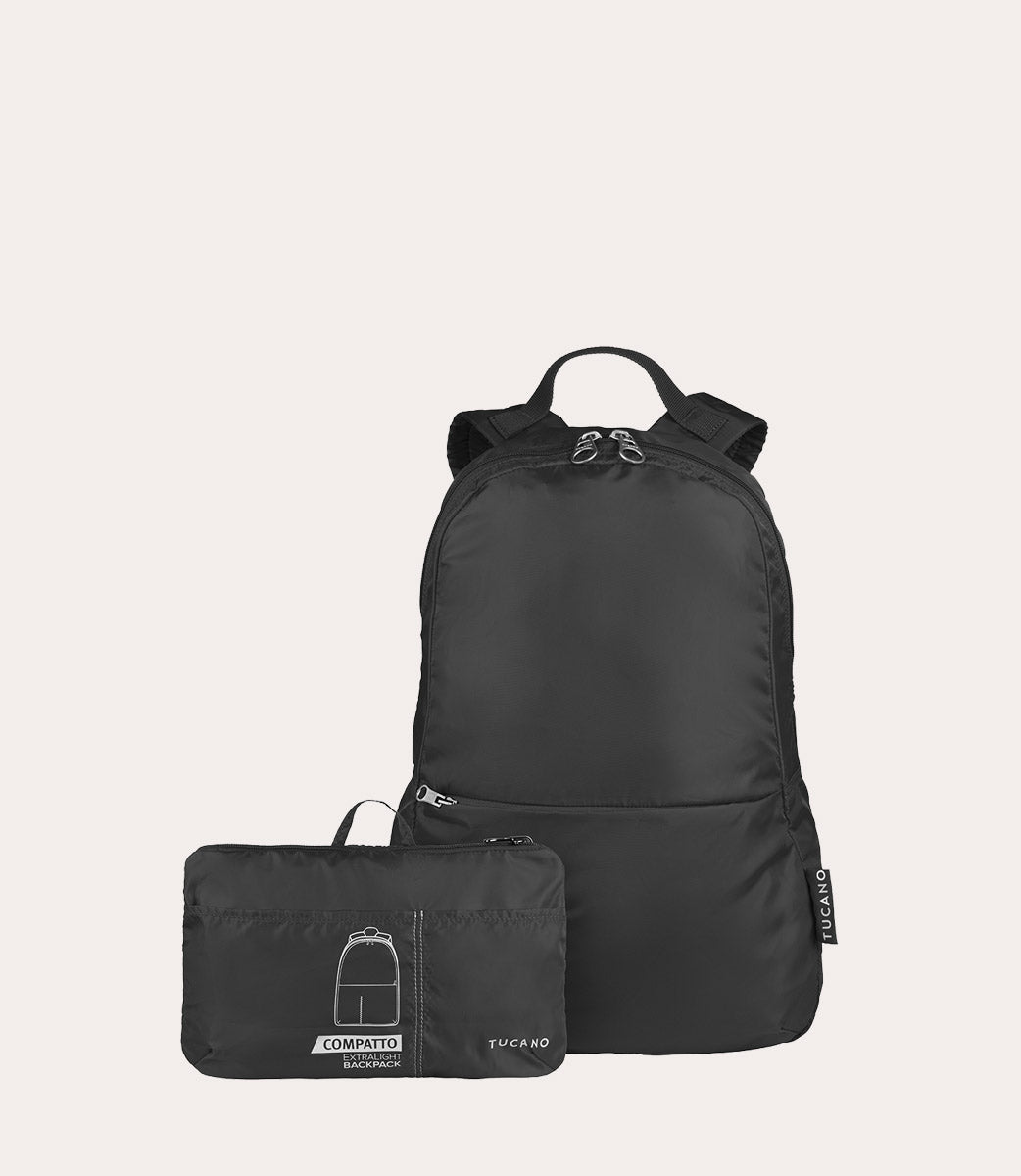 Tucano Compatto Eco Rucksack Blau faltbar Recycling