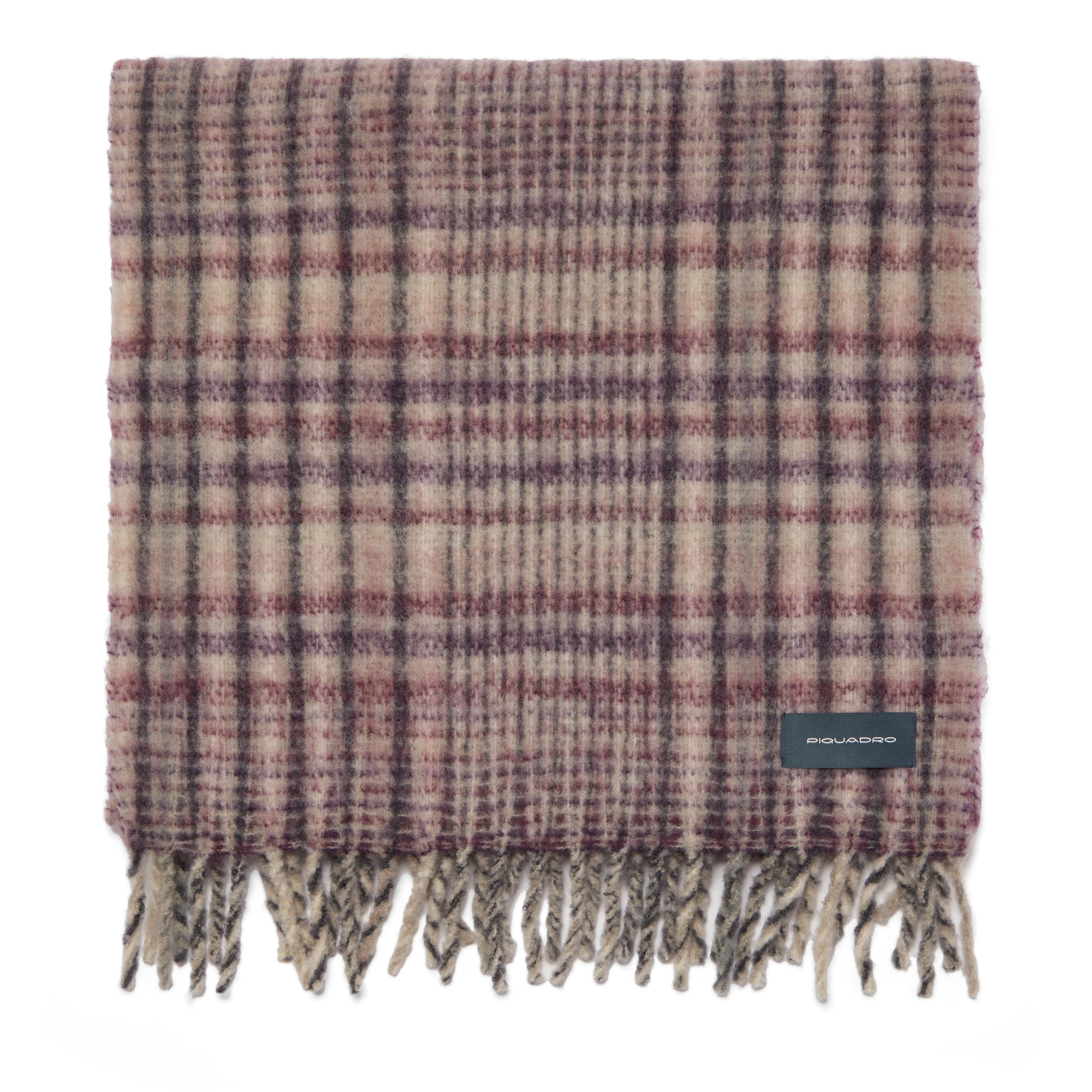 Piquadro Urban Schal Wollmischung Mohair-Effekt Blau