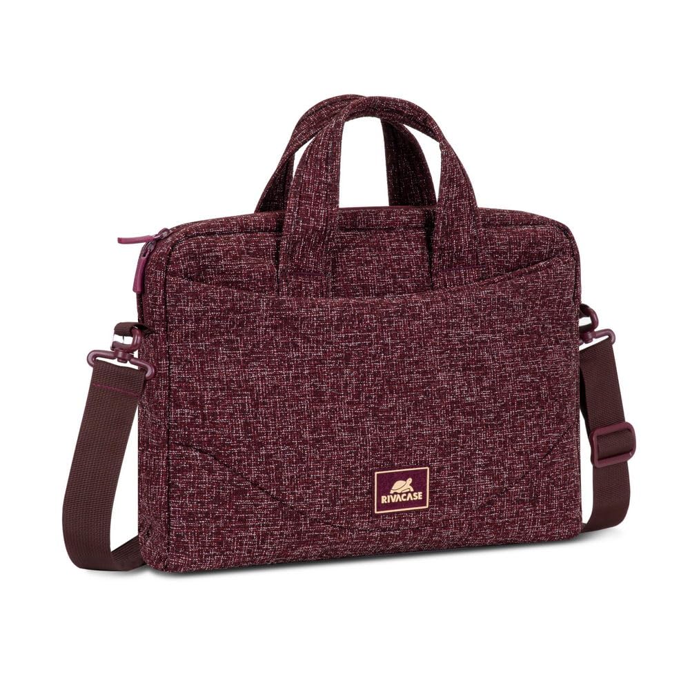 RIVACASE Tiergarten Laptoptasche 14 Zoll Burgunderrot