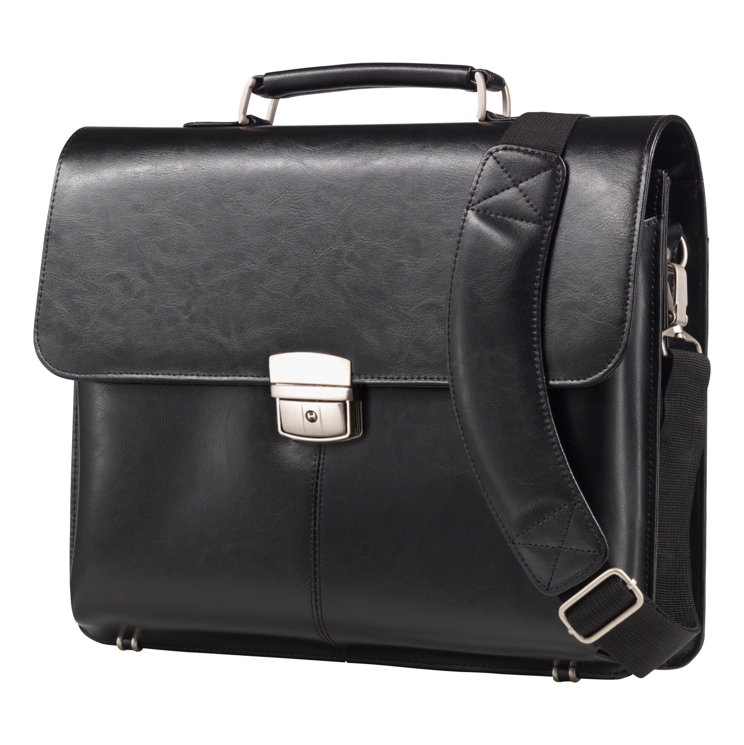 Lightpak Faenza Aktentasche Leder schwarz 15 Zoll 41 cm