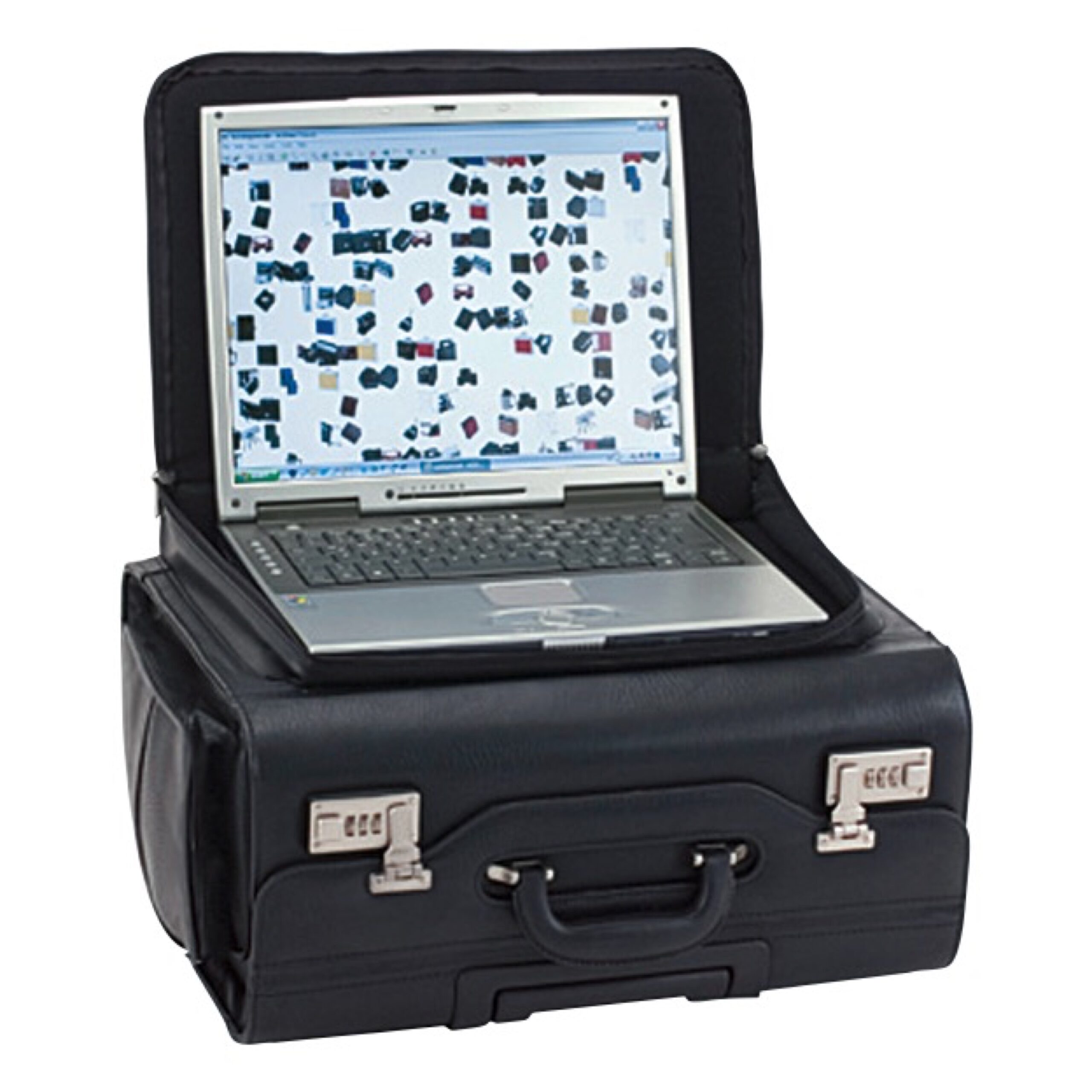 Lightpak San Remo Pilotenkoffer 17 Zoll Kunstleder schwarz