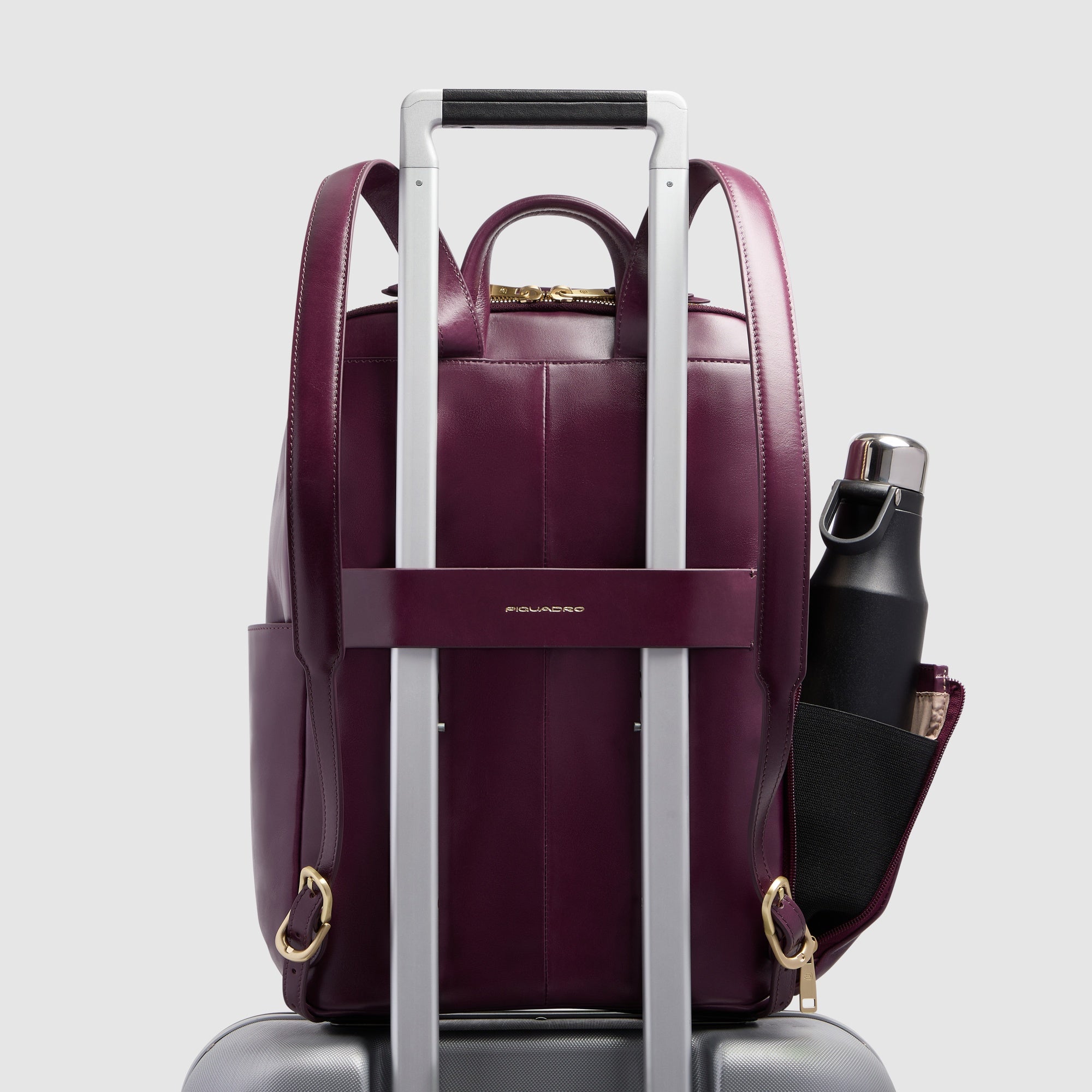 Piquadro Lyra Rucksack Damen Leder 14 Zoll Laptop RFID