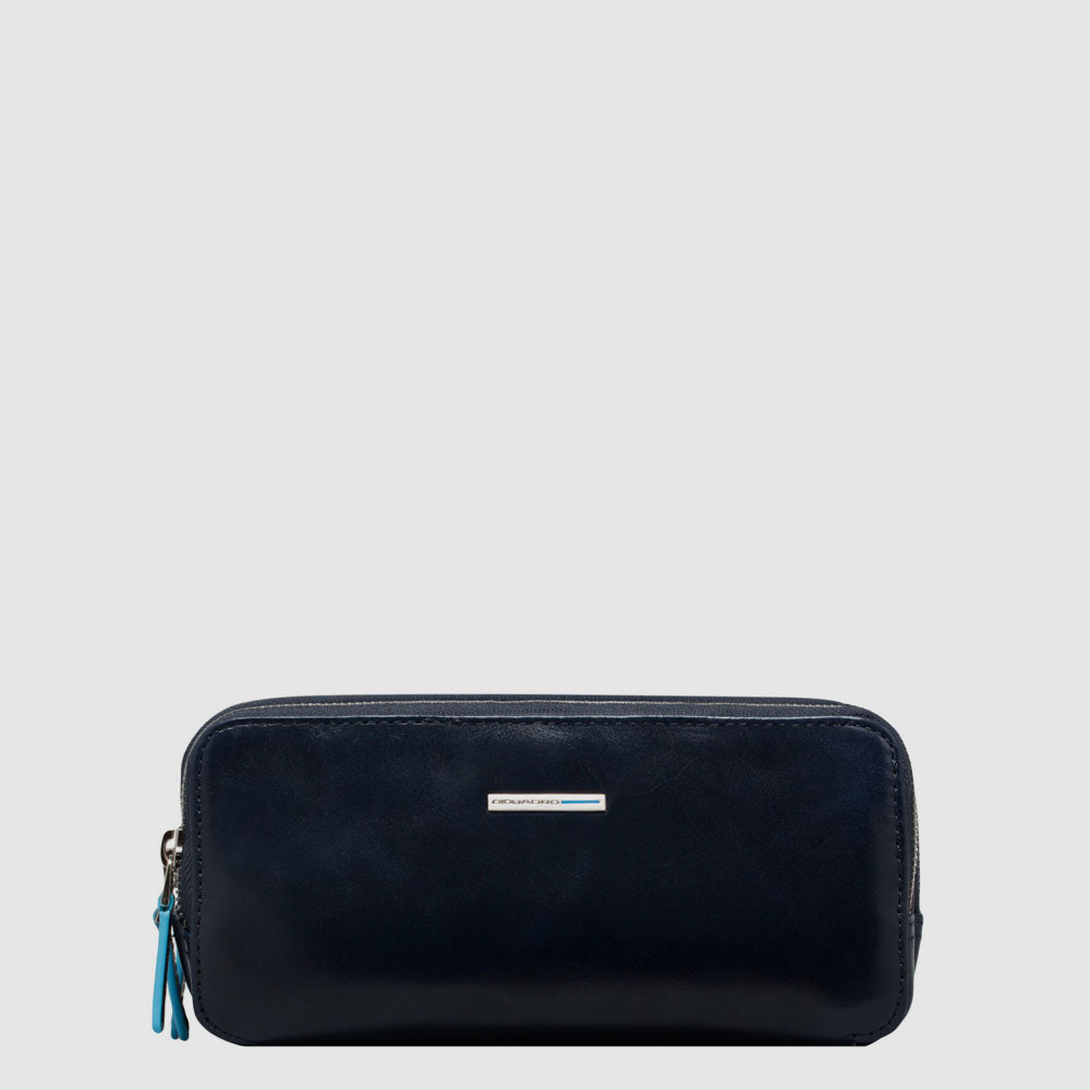 Piquadro Modus Pochette Clutch braun 3 Fächer Leder
