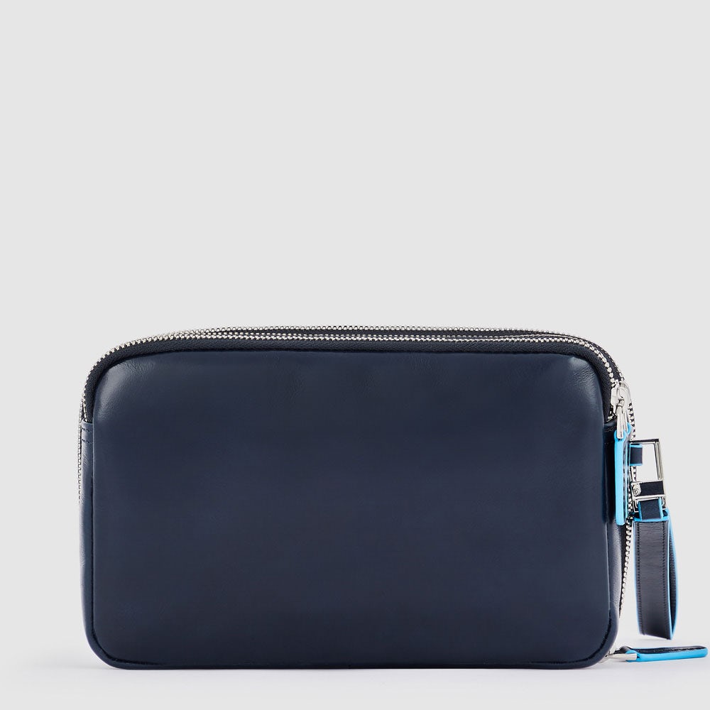 Piquadro Modus Clutch Leder 2 Fächer Schwarz RFID