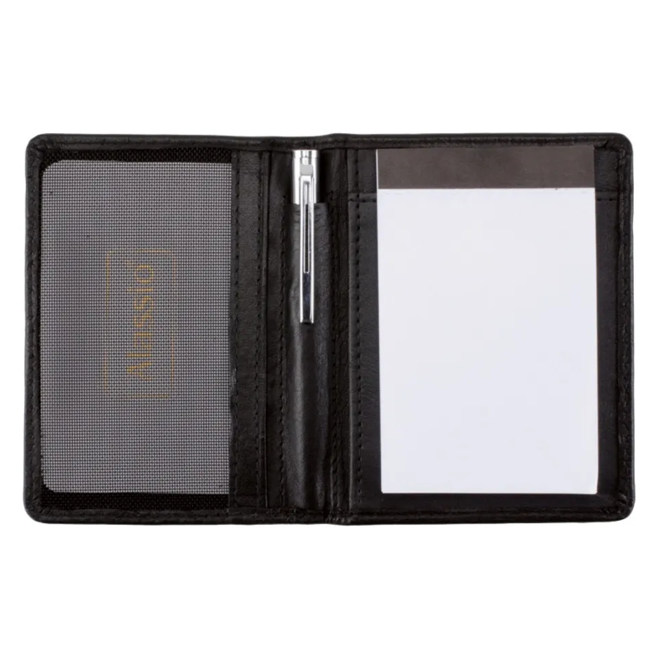 Lightpak Notizblock-Etui MONZA A8 schwarz Leder