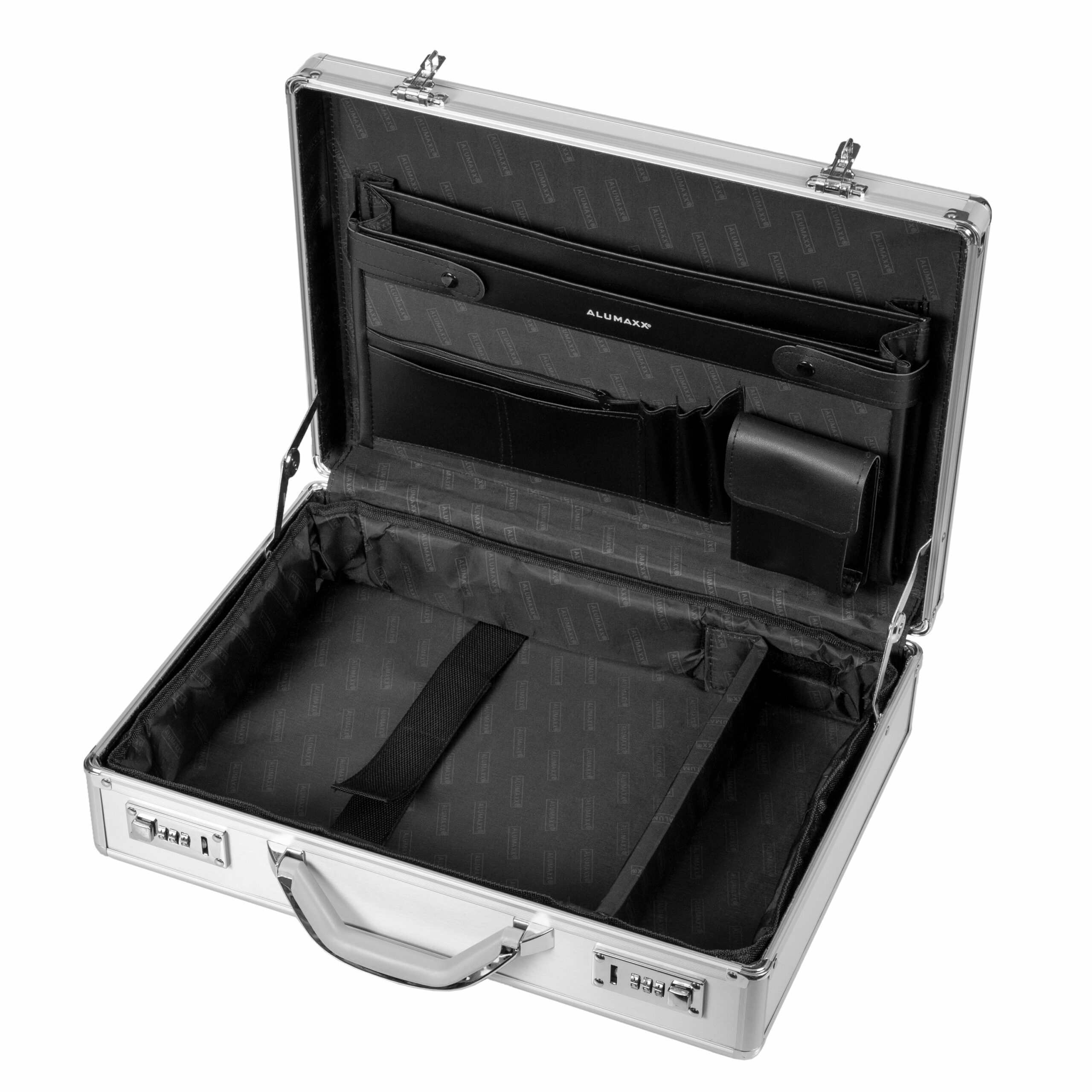 Alumaxx Kronos 45131 Laptop-Attachékoffer silber 17 Zoll