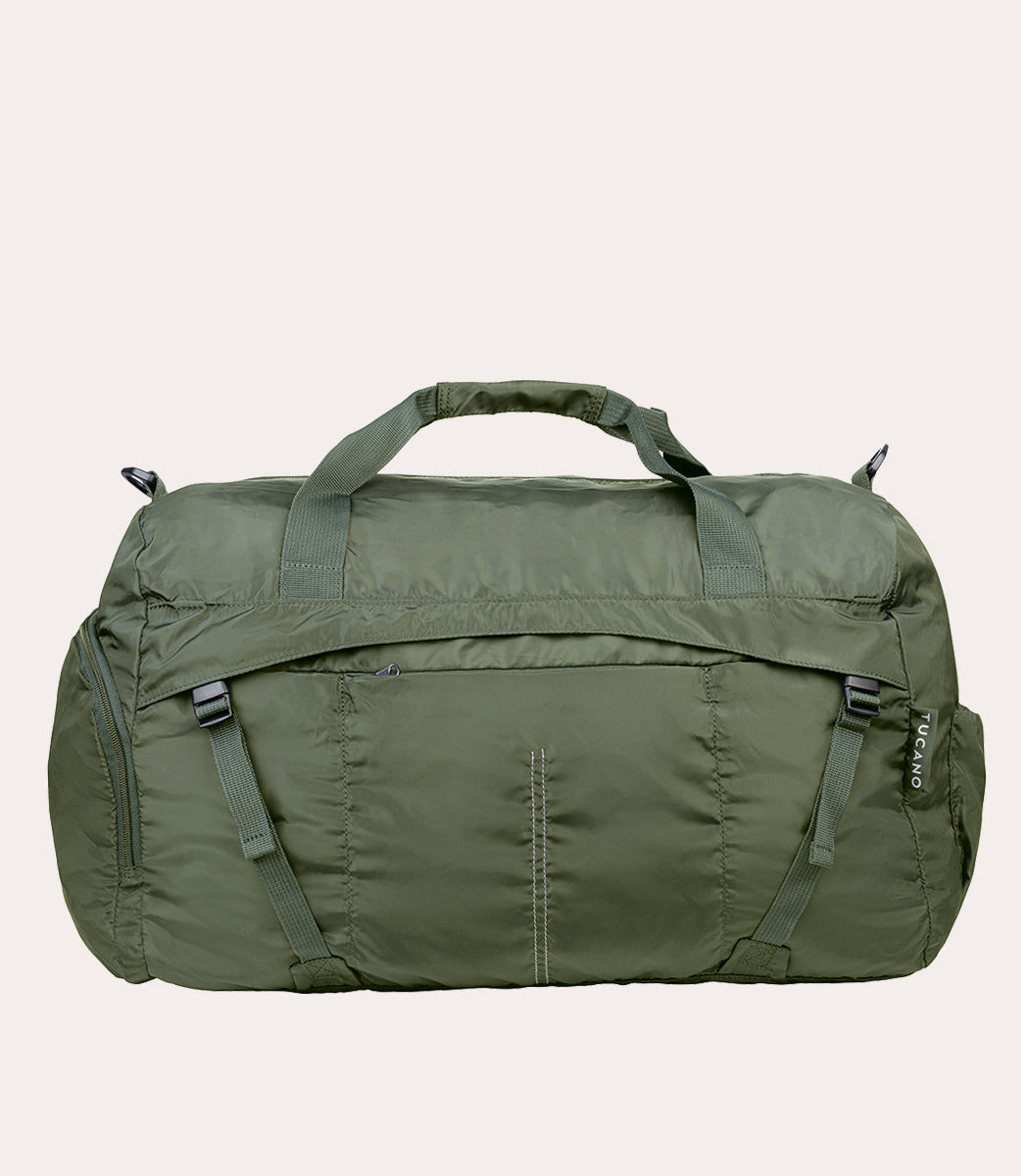 Tucano Compatto Eco Duffle Reisetasche Blau faltbar Nylon