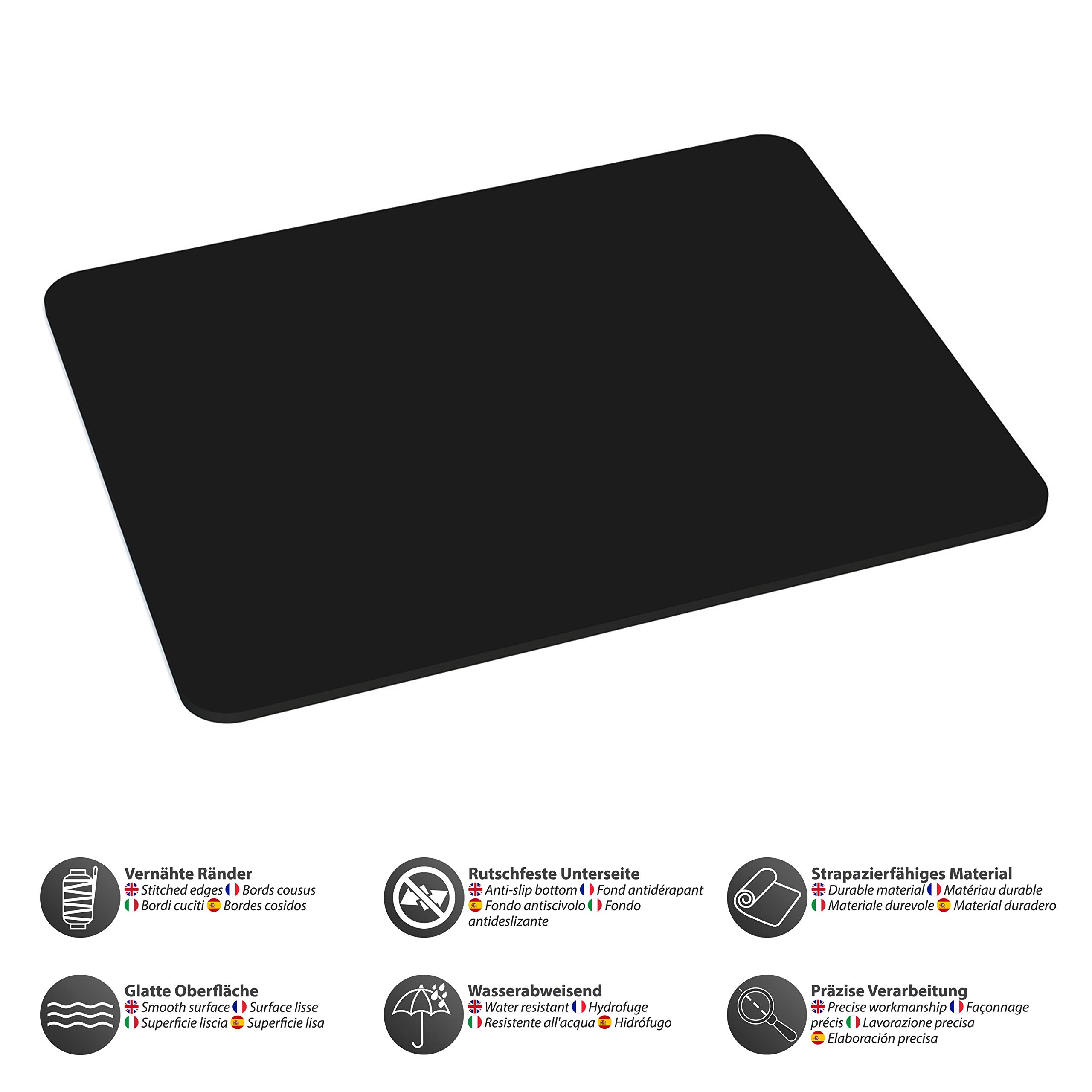 Pedea Mauspad 220 x 180 mm Schwarz Gaming Office Matte