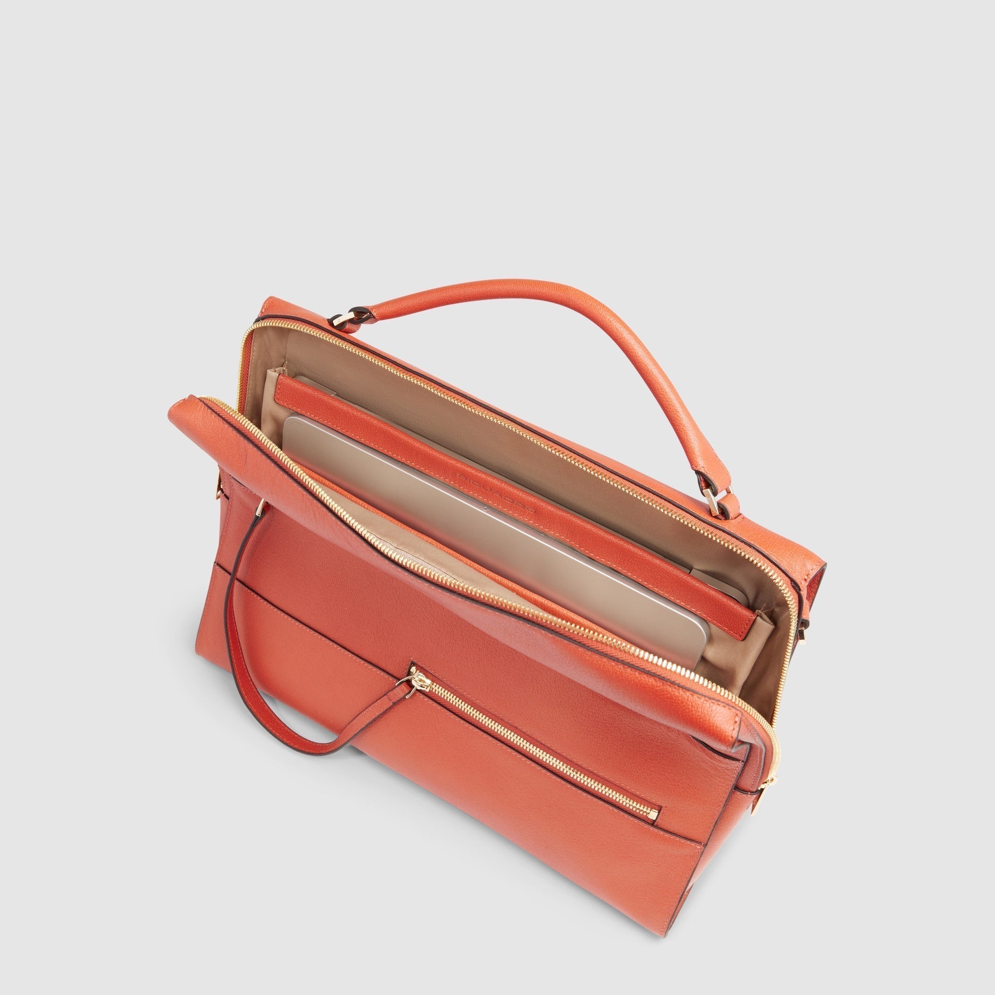 Piquadro Materia Aktentasche Damen 14" Laptop Grau RFID
