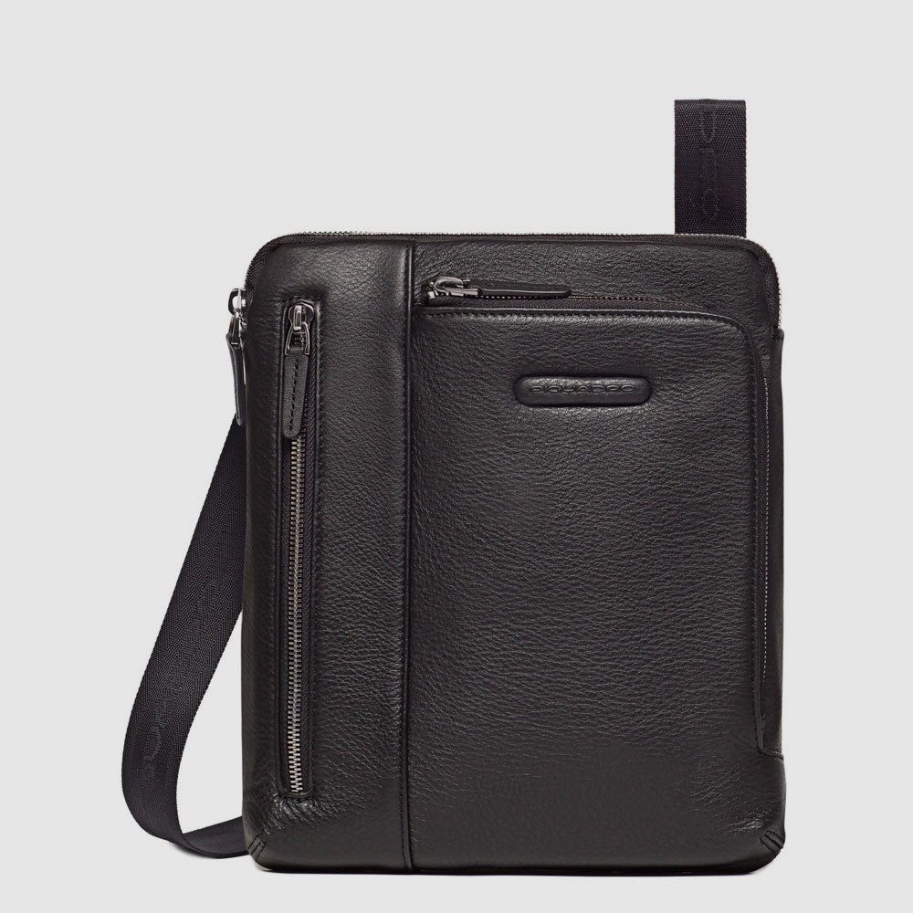 Piquadro Urban iPad Umhängetasche Herren Leder Schwarz
