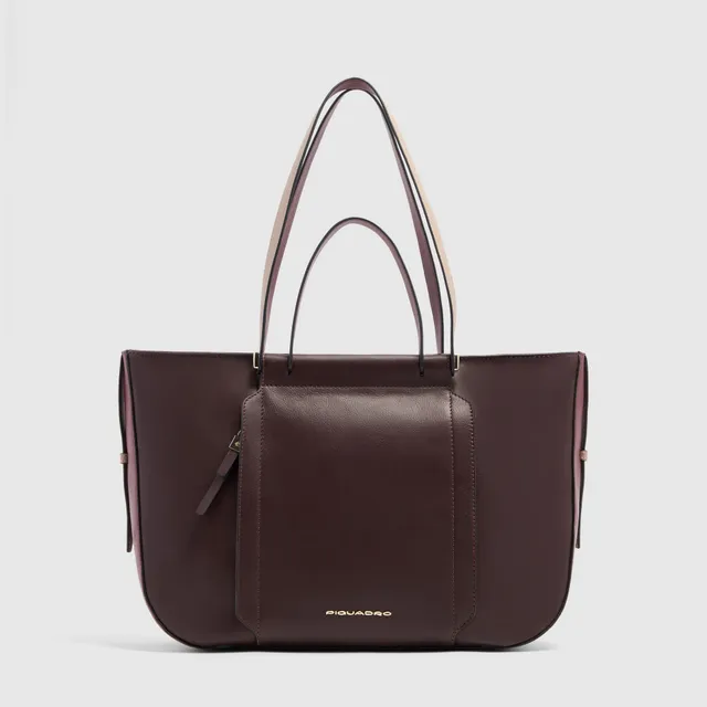 Piquadro Patricia Shopping Laptoptasche 14 Zoll BORO Leder