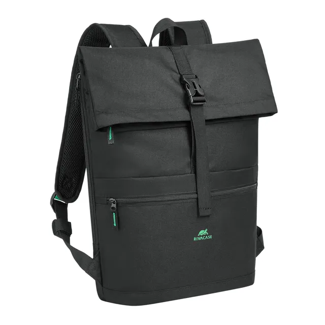 RIVACASE Suzuka 5567 Rolltop Rucksack 15L schwarz wasserabweisend