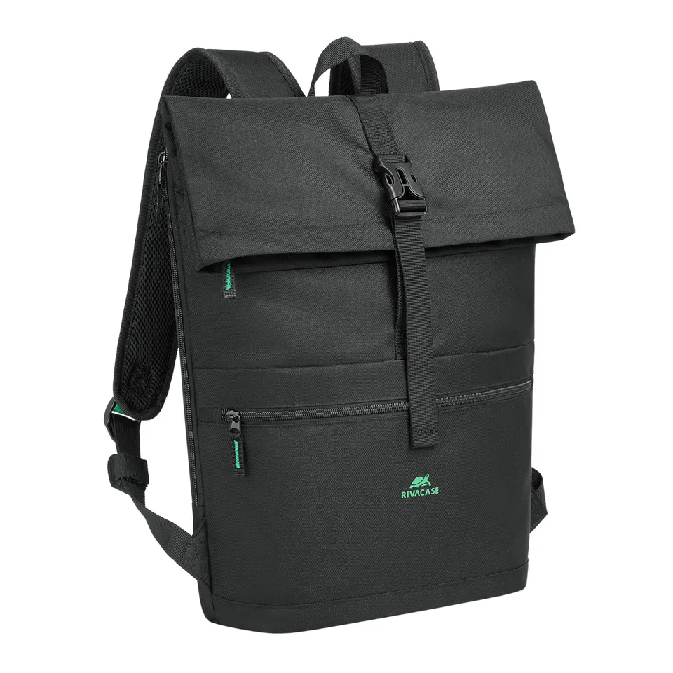 RIVACASE Suzuka 5567 Rolltop Rucksack 15L schwarz wasserabweisend