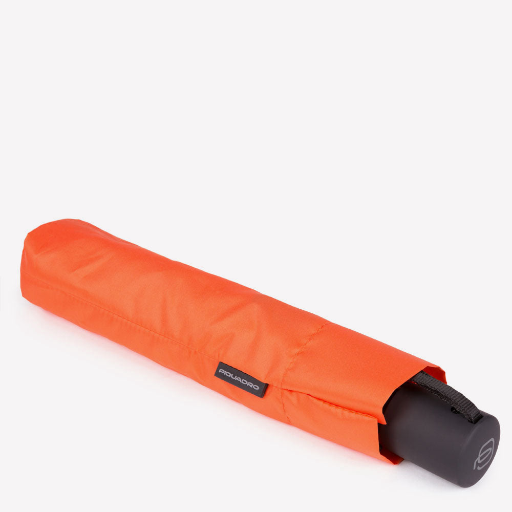 Piquadro Corner 2.0 Regenschirm Automatik windfest Schwarz