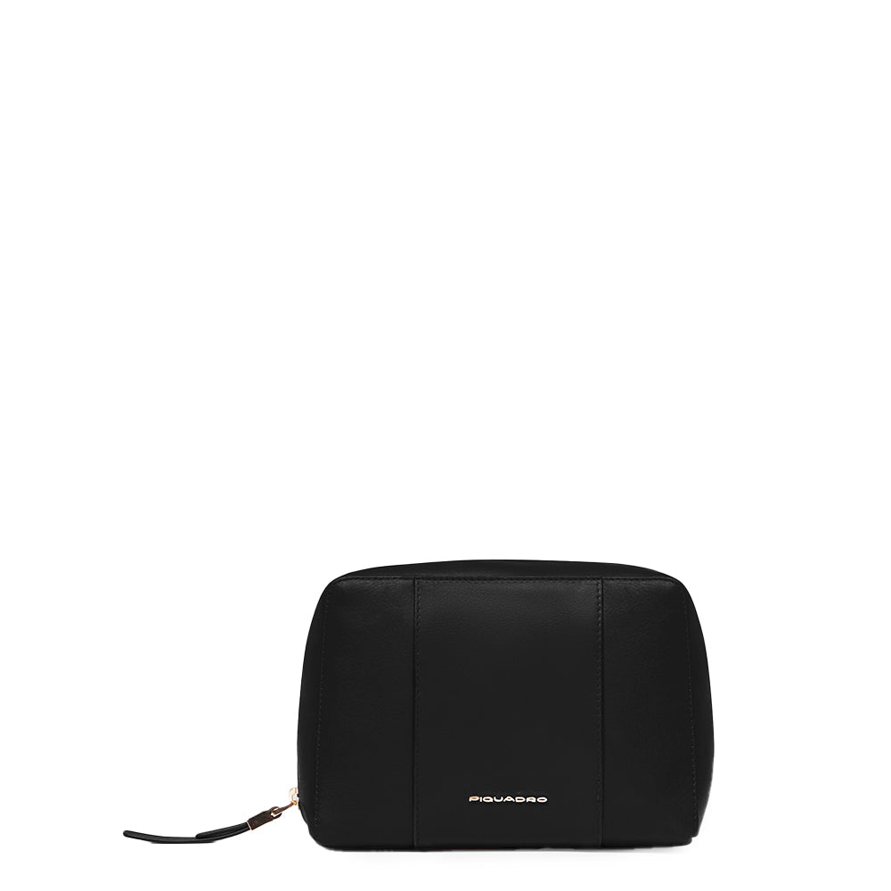 Piquadro PQ-Light Beauty-Case Leder Kosmetiktasche Damen