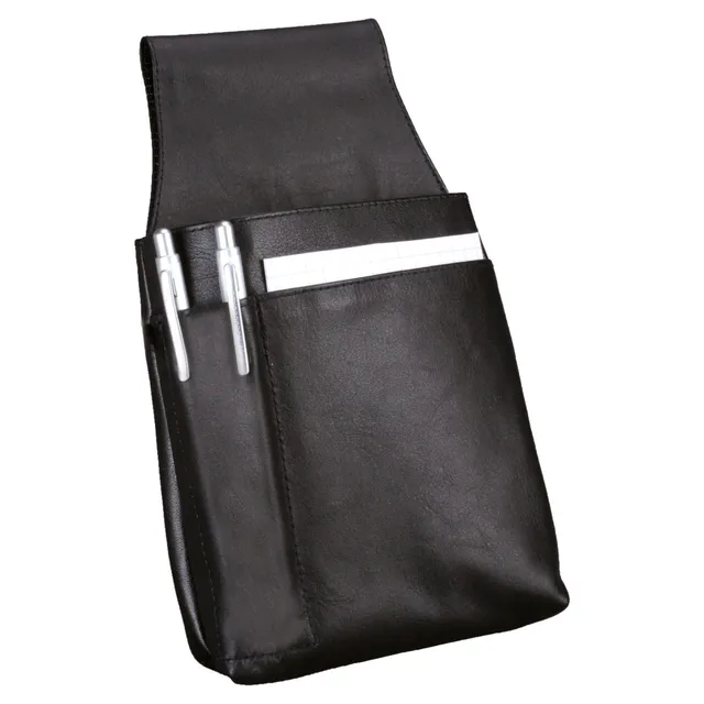 Lightpak Gürteltasche Kellnerbörsen Tasche schwarz Leder