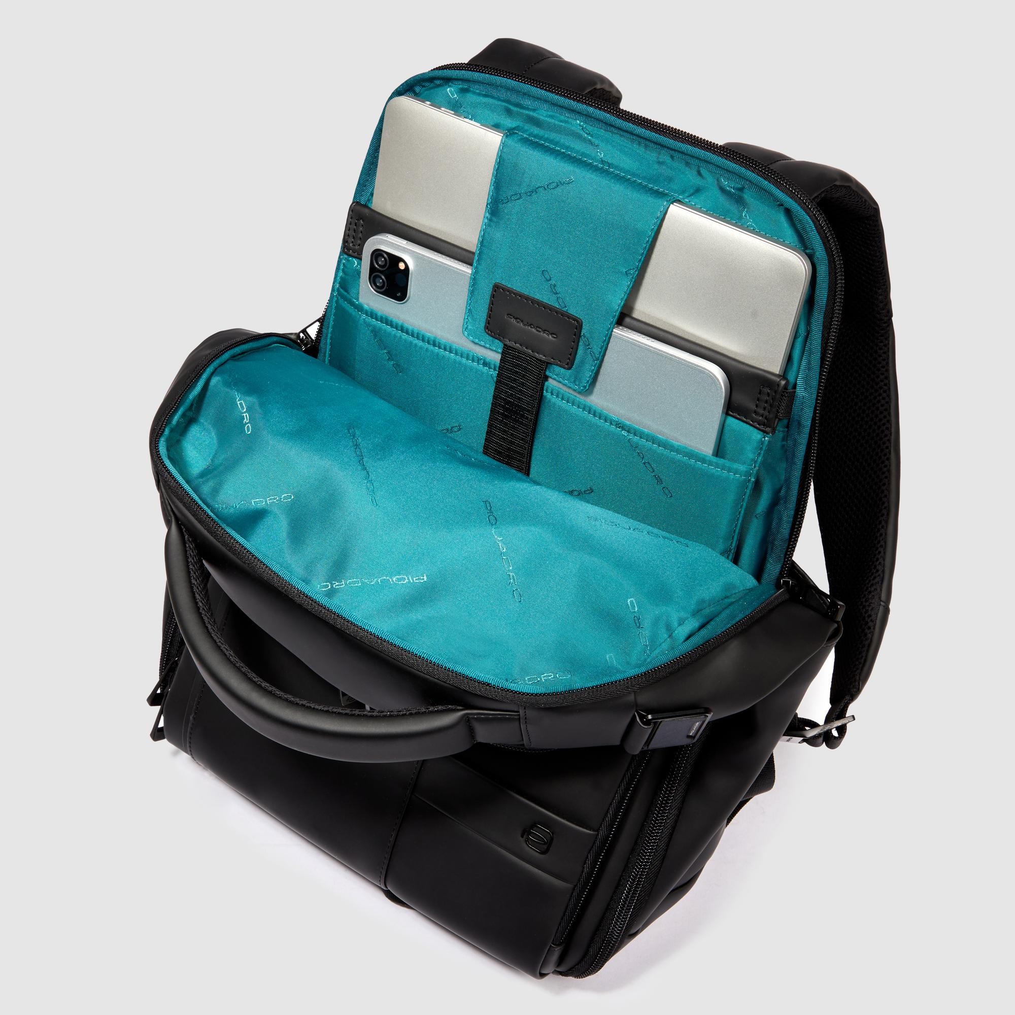 Piquadro Corner 2.0 Rucksack 14 Zoll Wasserabweisend