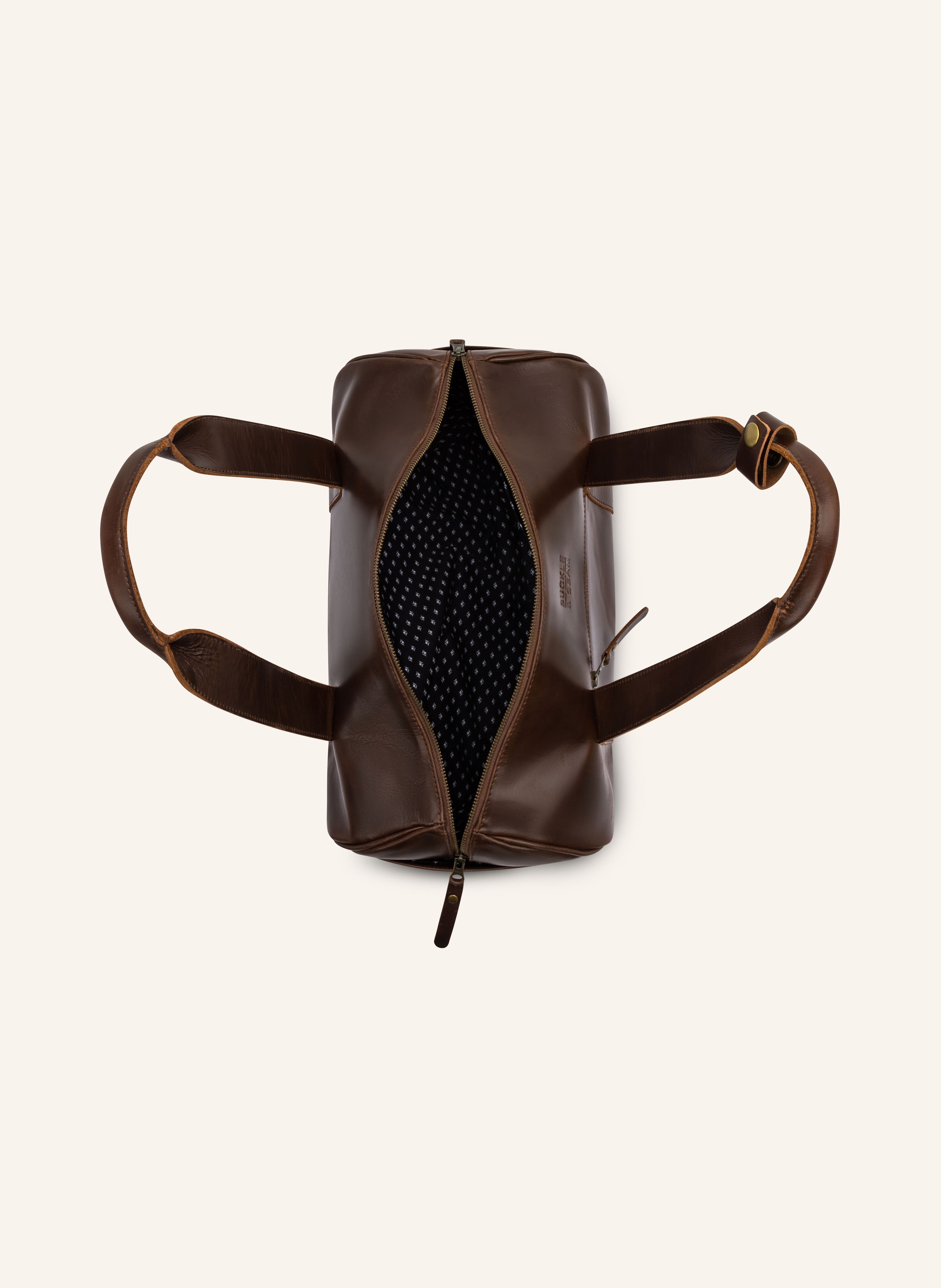 Buckle & Seam Chap Duffle Bag Leder Braun 16,5L