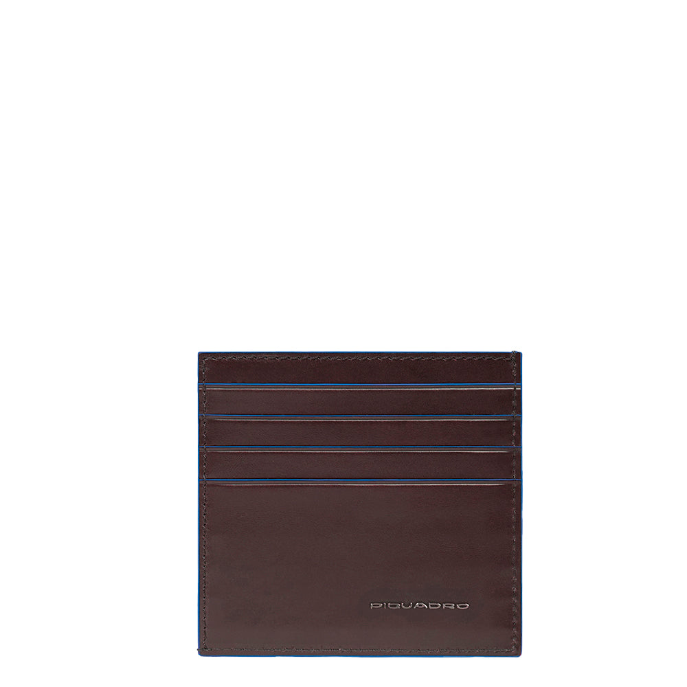Piquadro Black Square Kartenetui Leder schwarz RFID