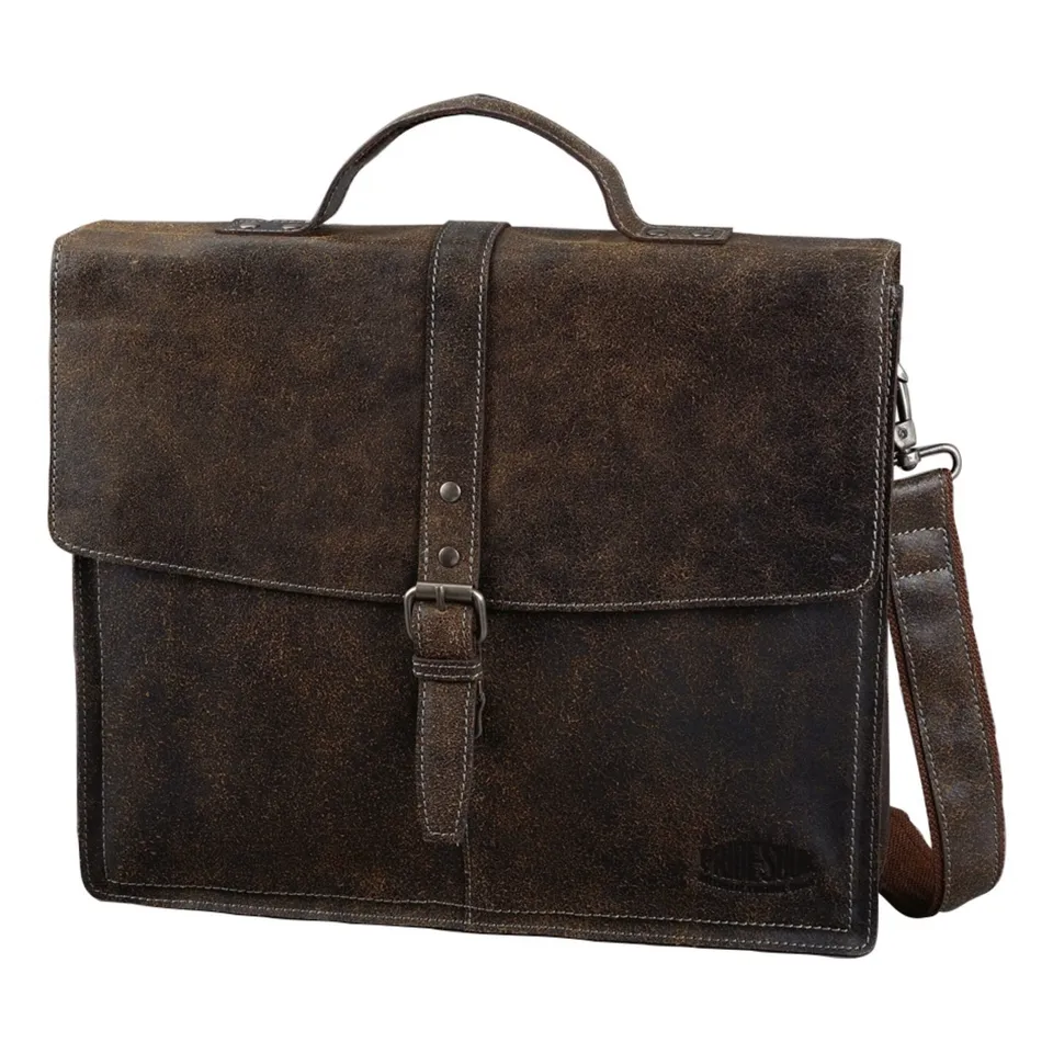 Lightpak Lucky Businesstasche braun Leder Tablet