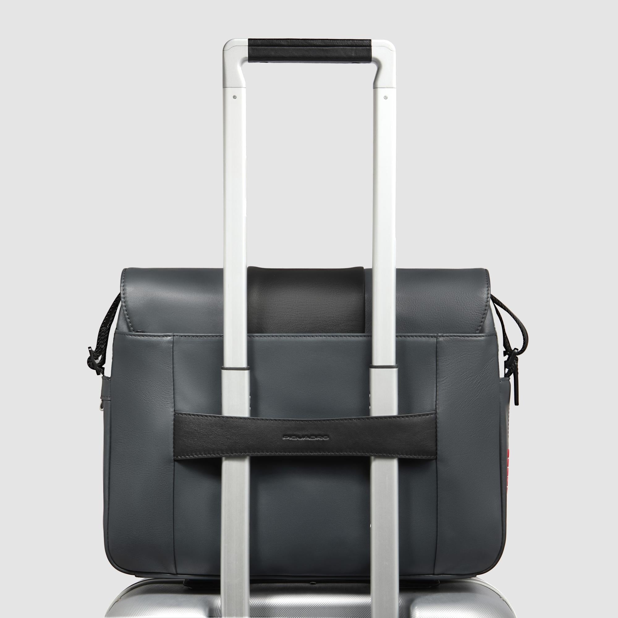 Piquadro Brief MESSENGER Umhängetasche 14 Zoll Schwarz