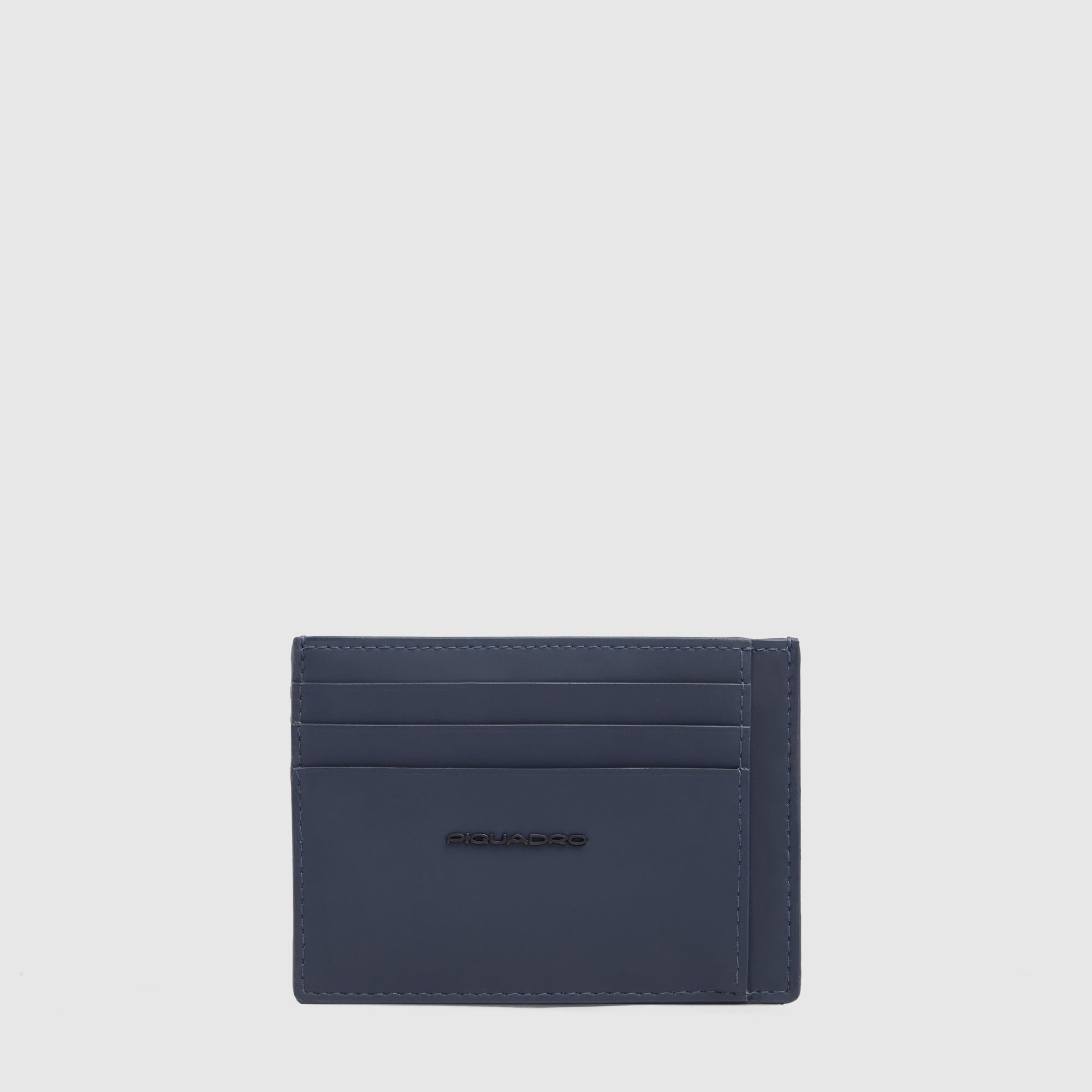 Piquadro Black Square Kartenetui Herren dünn schwarz